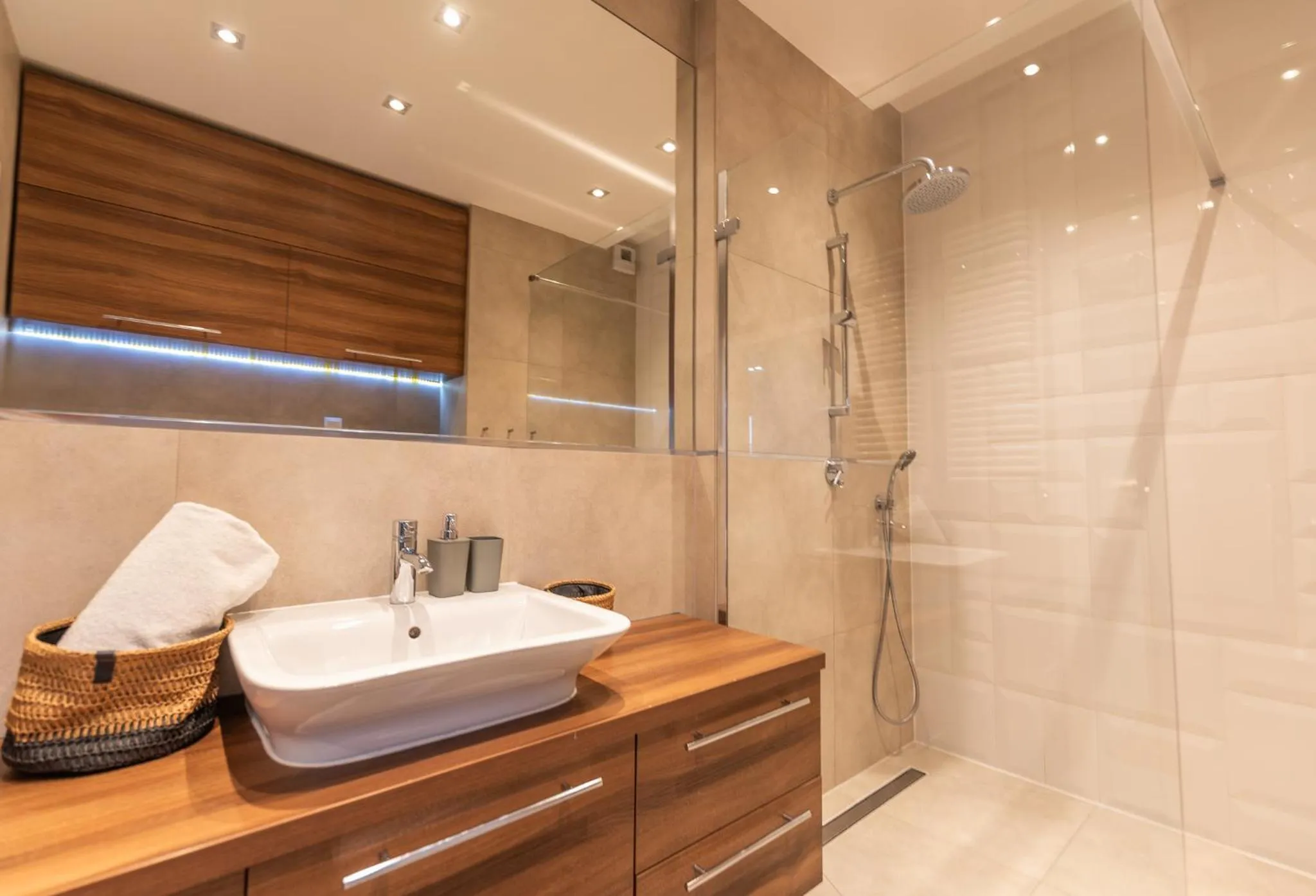 Bathroom in City Lights Apartments