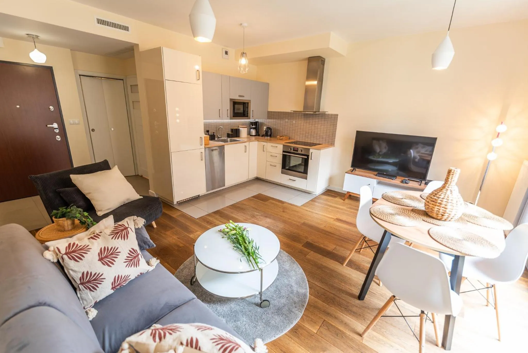 Living room in City Lights Apartments