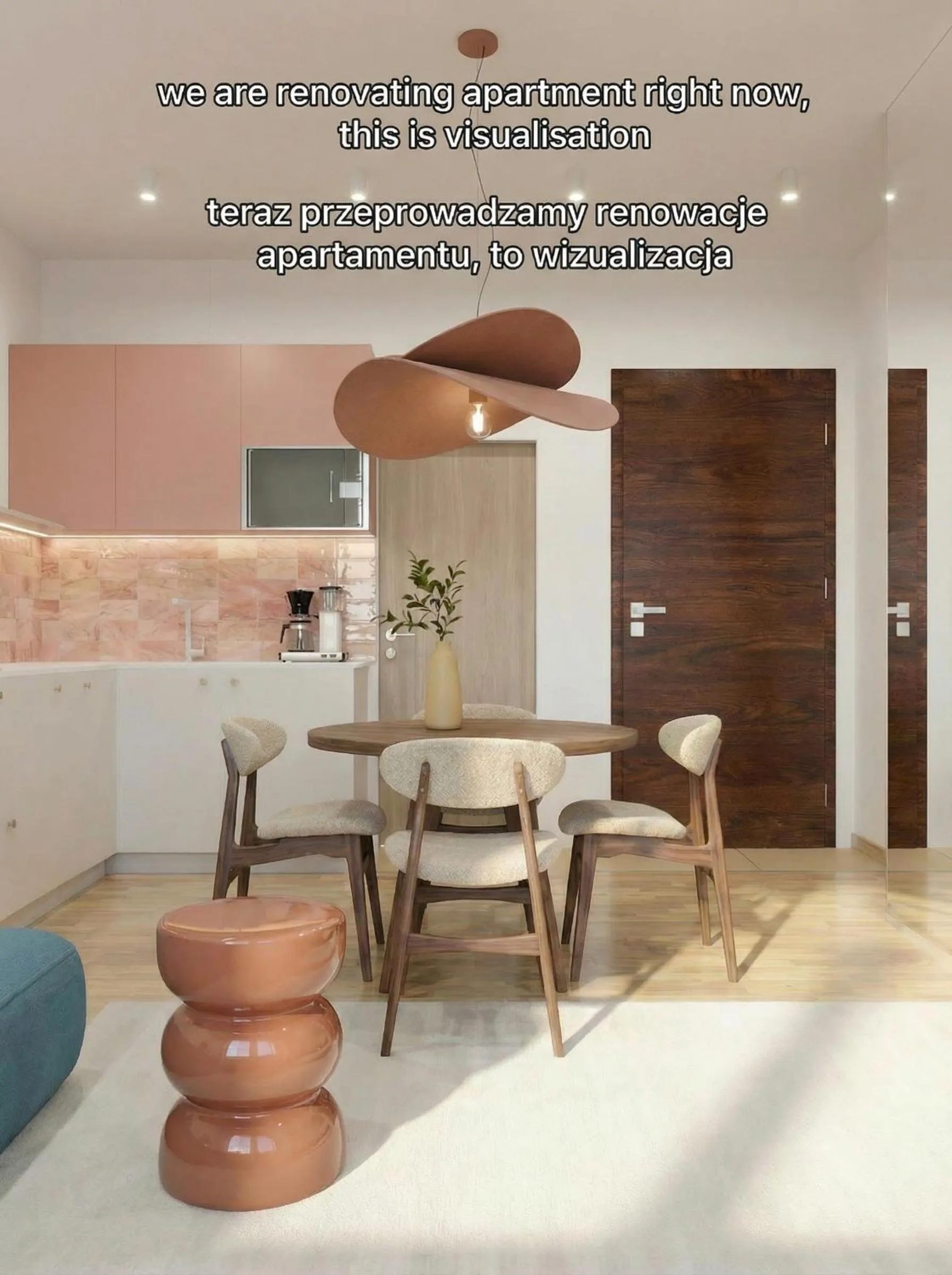 Living room in City Lights Apartments