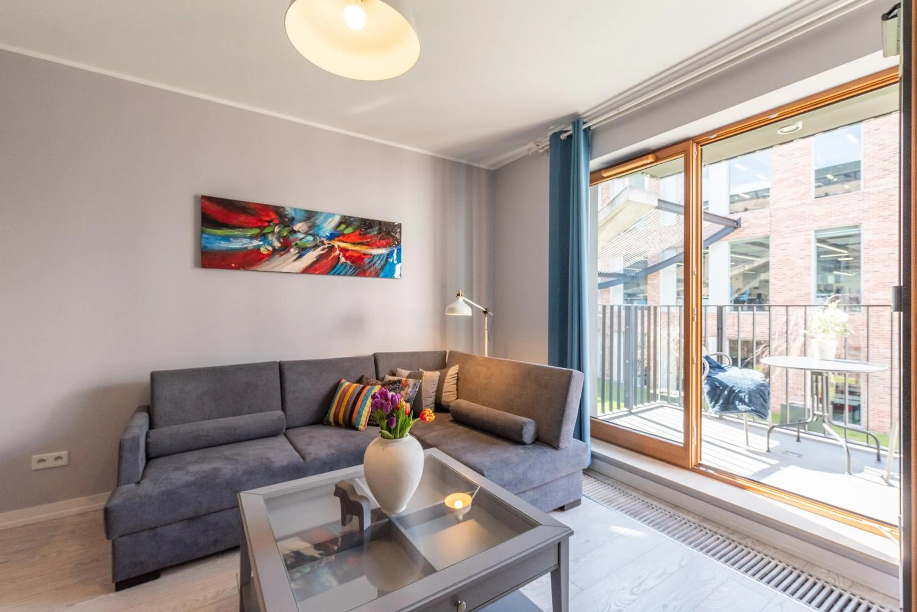 Living room in City Lights Apartments