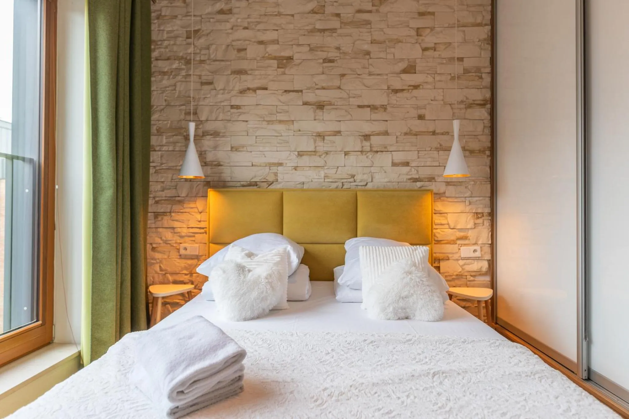 Bed in City Lights Apartments