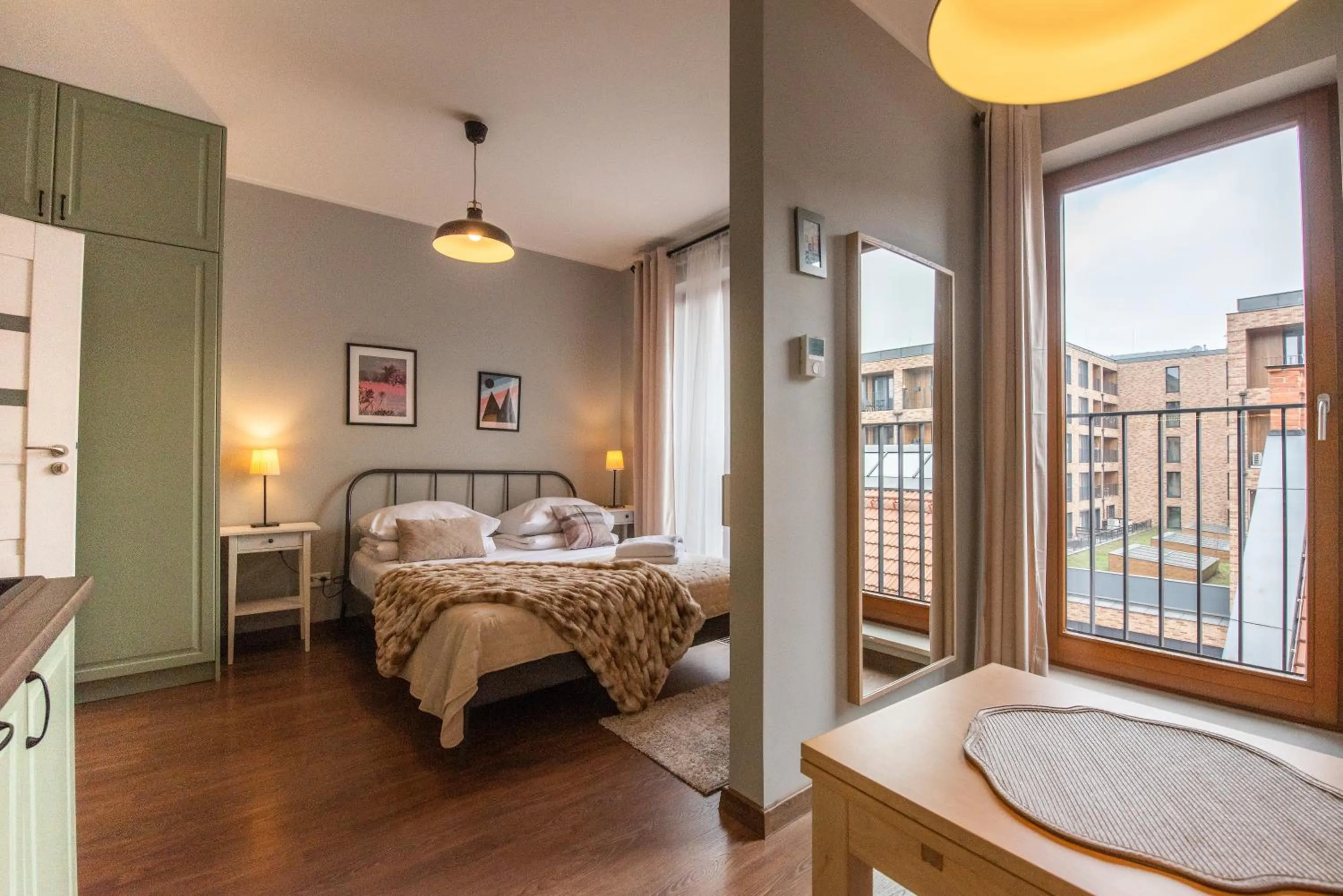 Bed in City Lights Apartments