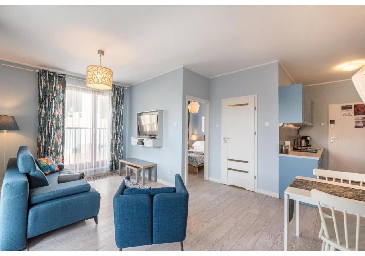 Living room in City Lights Apartments