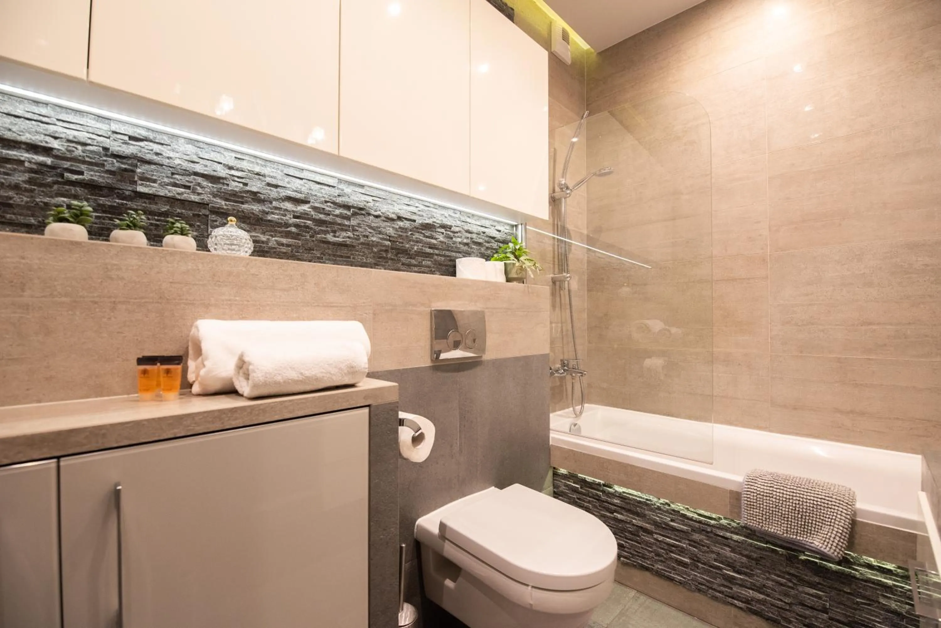 Shower in City Lights Apartments