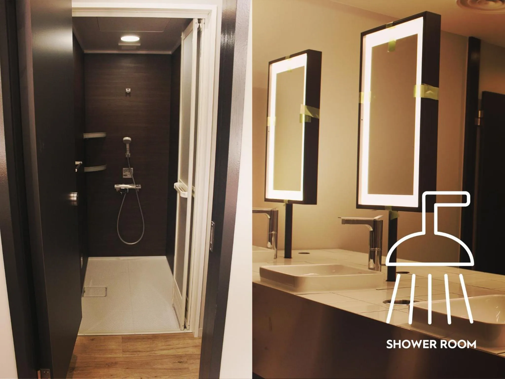 Shower in Calendar Hotel