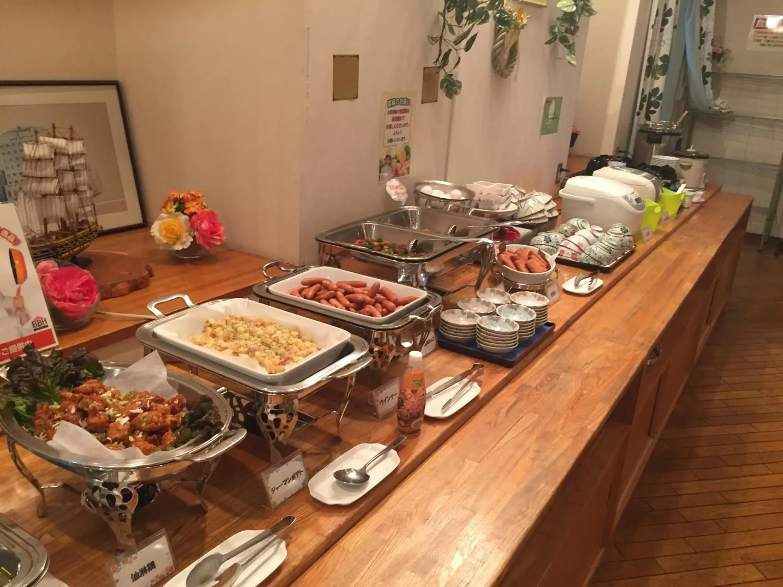 Buffet breakfast in Spa & Sauna Hotel Hitachi Plaza Buffet breakfast in Spa & Sauna Hotel Hitachi Plaza