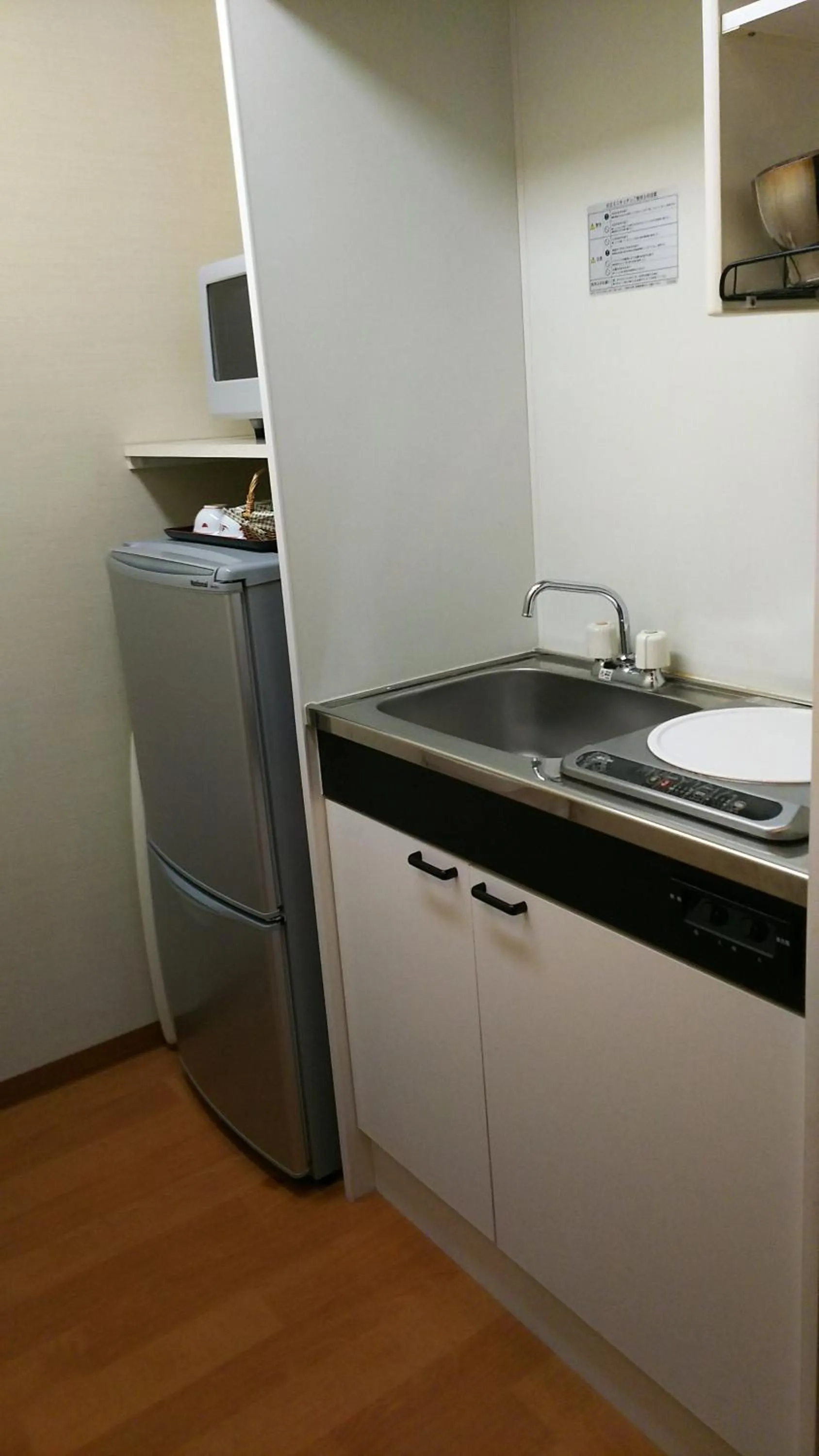 Kitchen or kitchenette in New Central Hotel Katsuta