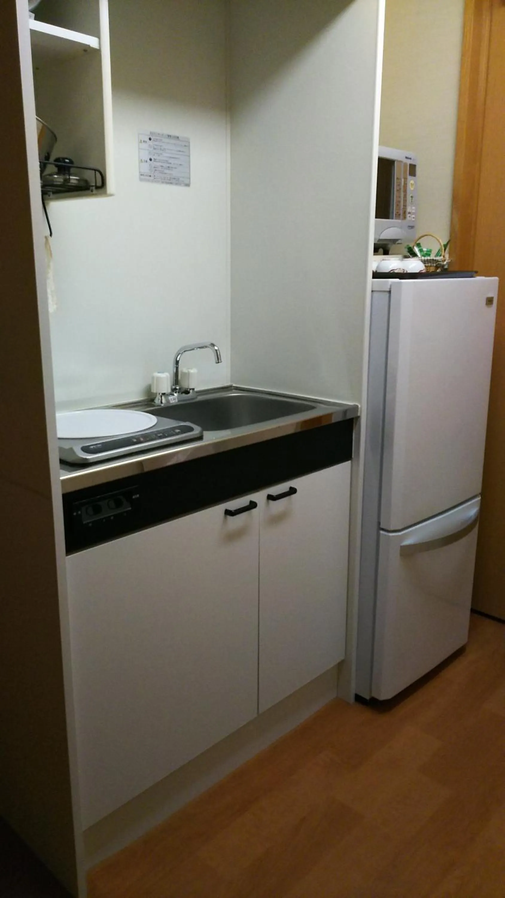 Kitchen or kitchenette in New Central Hotel Katsuta