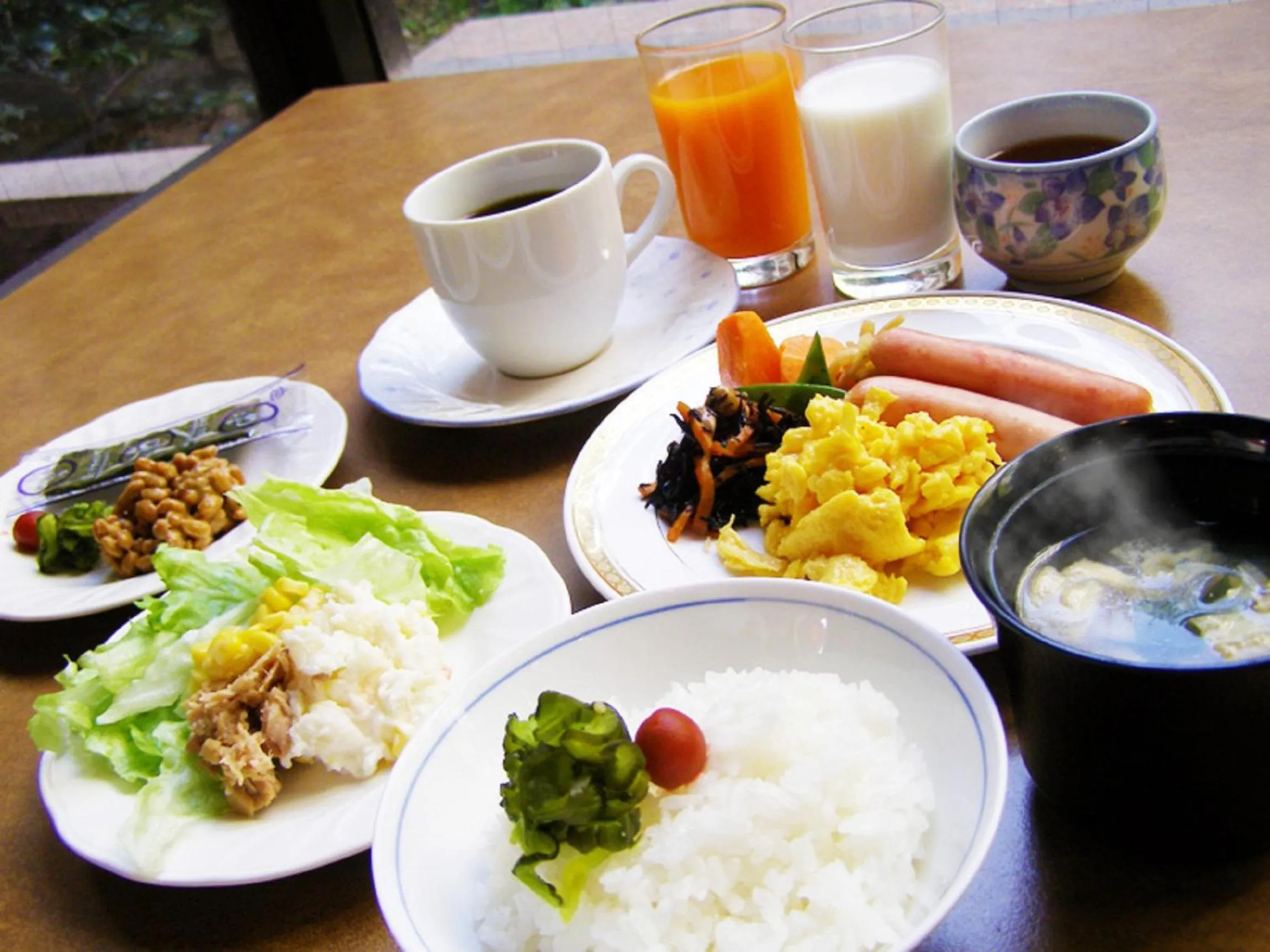 Buffet breakfast in Hotel Tsubame Hills