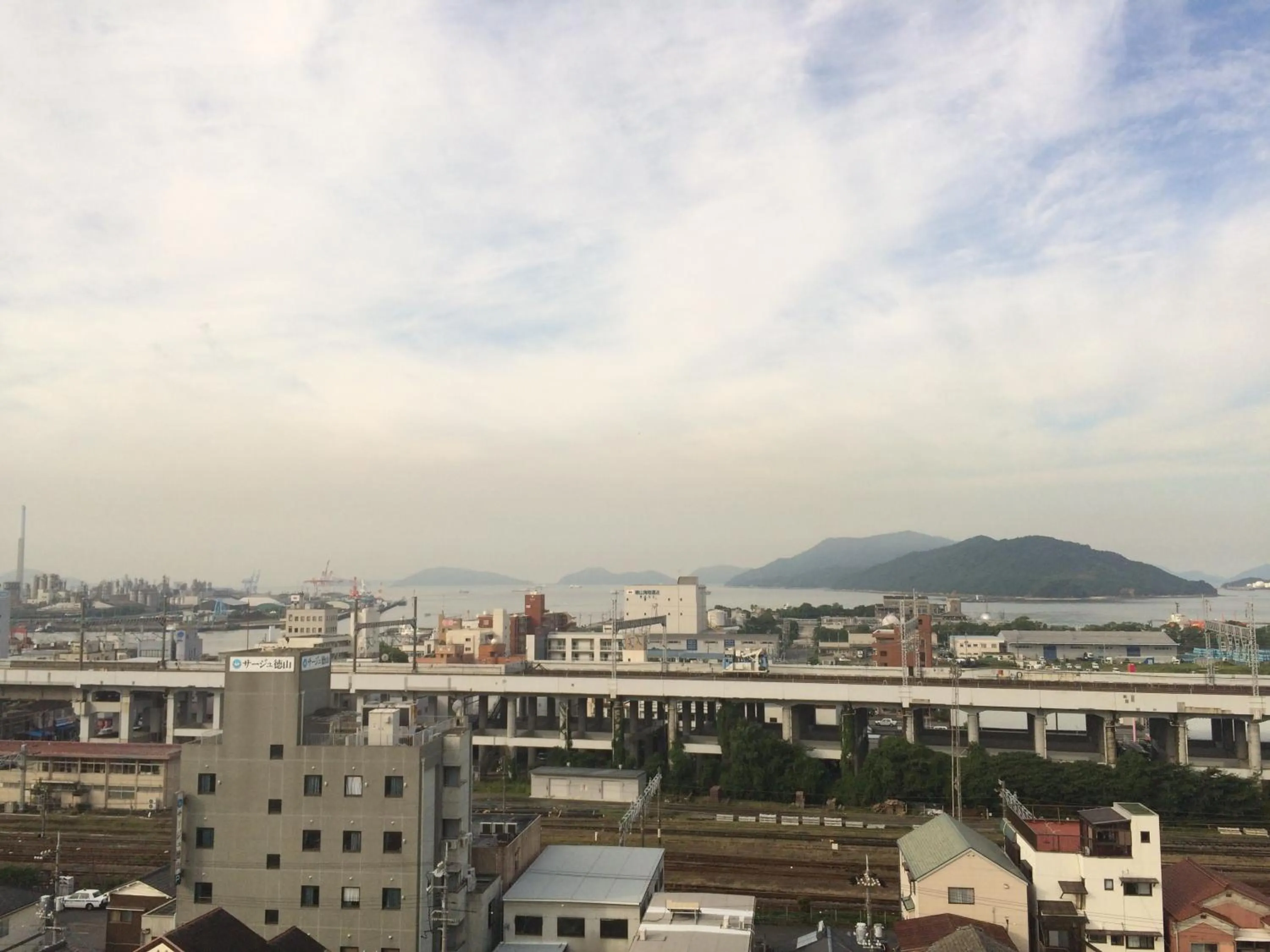 Sea view in Hotel Crown Hills Tokuyama