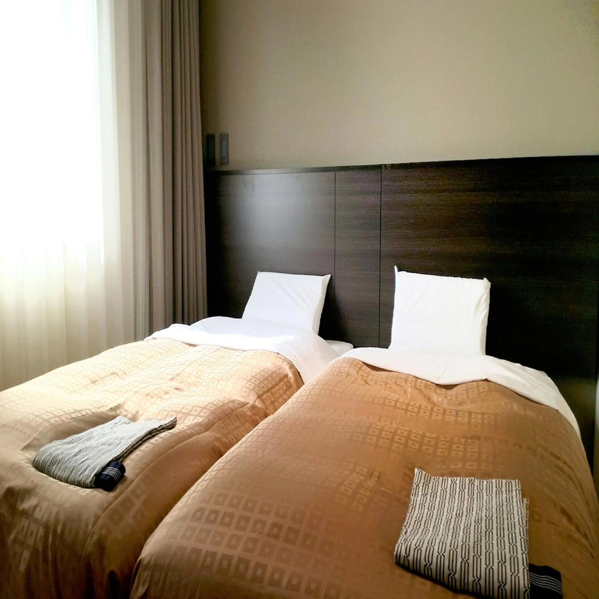 Bed in Hotel Crown Hills Kimitsu