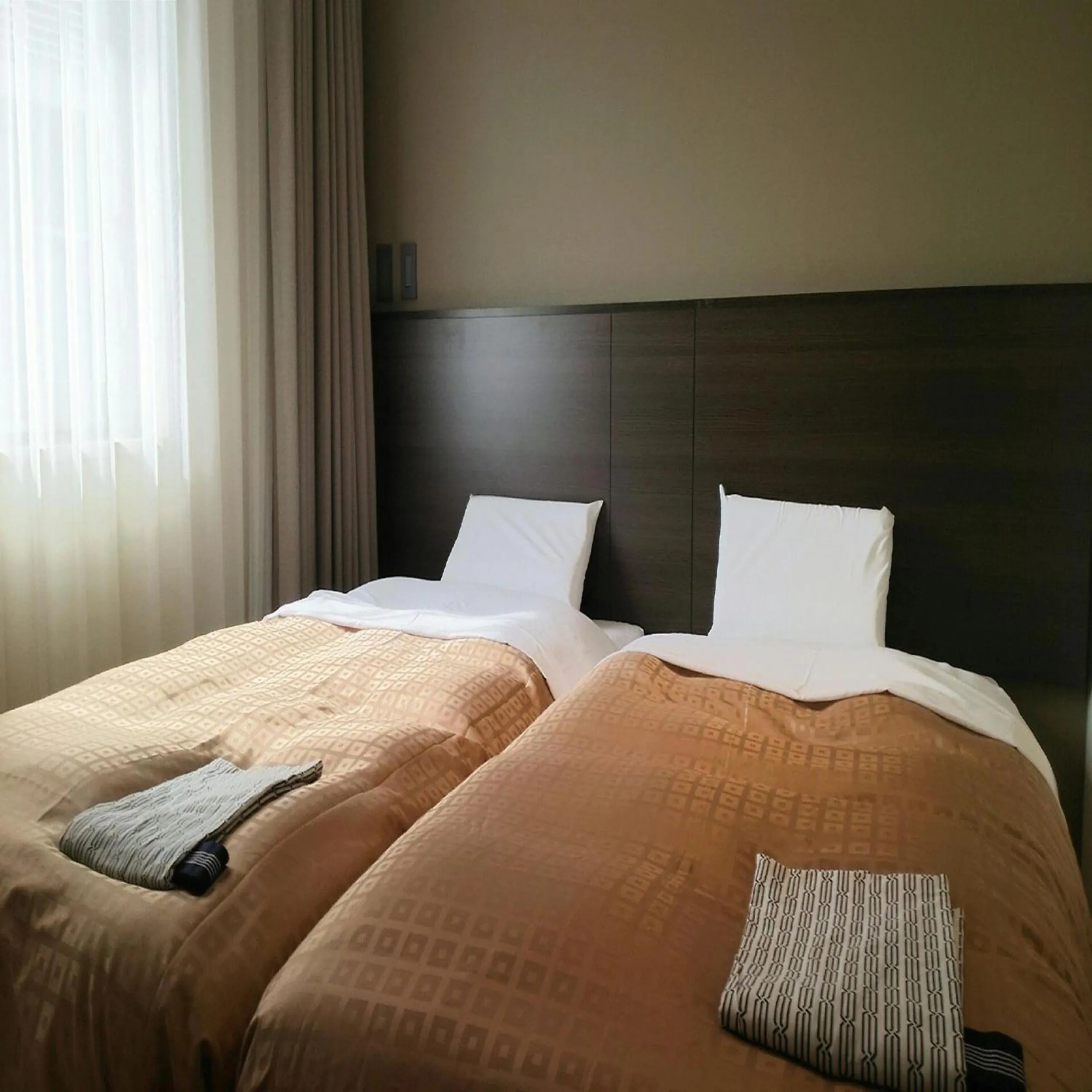 Bed in Hotel Crown Hills Kimitsu