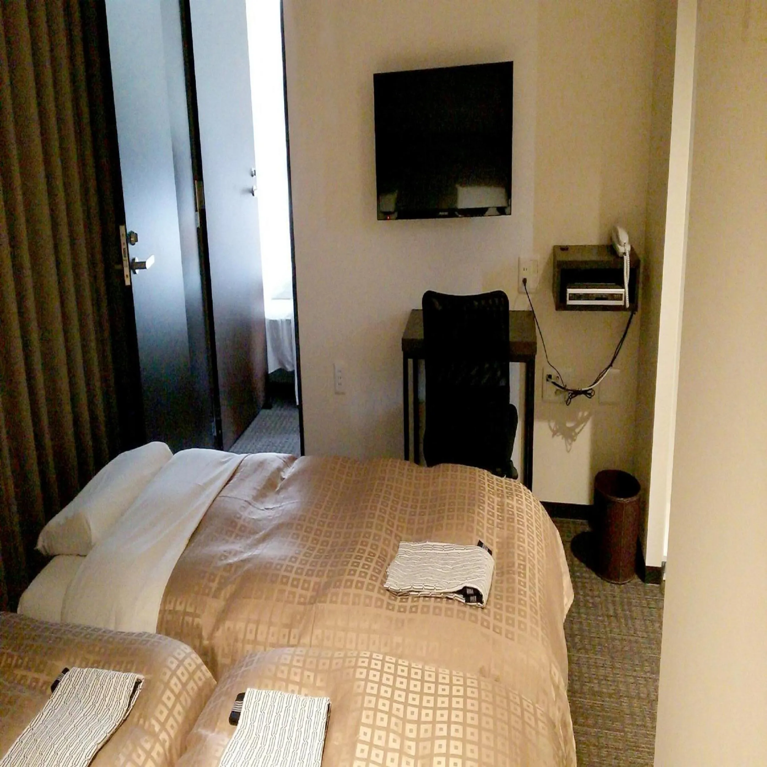 Bed in Hotel Crown Hills Kimitsu