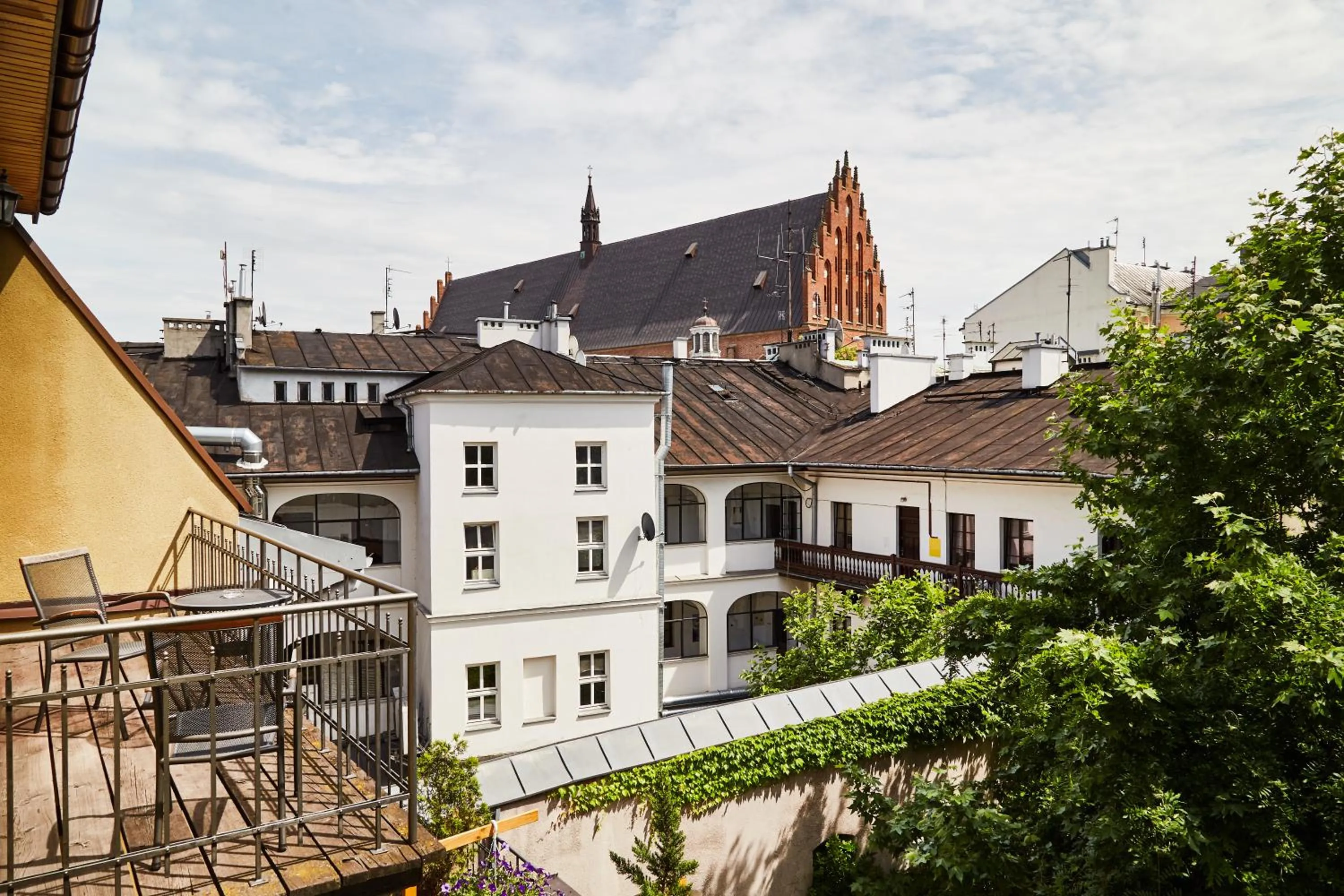 Balcony/Terrace in Krakow For You Main Square Apartments