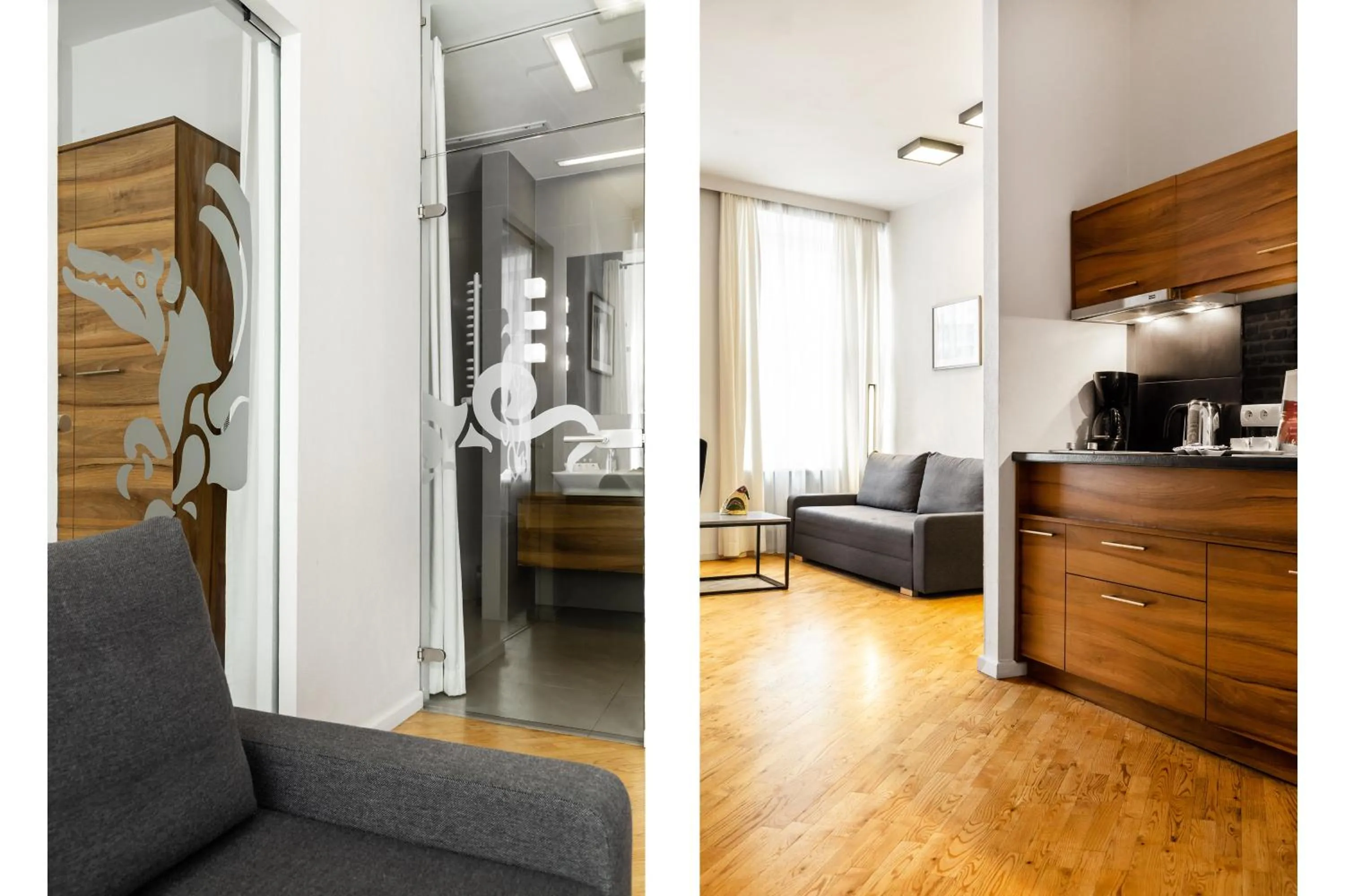 Kitchen or kitchenette in Krakow For You Main Square Apartments