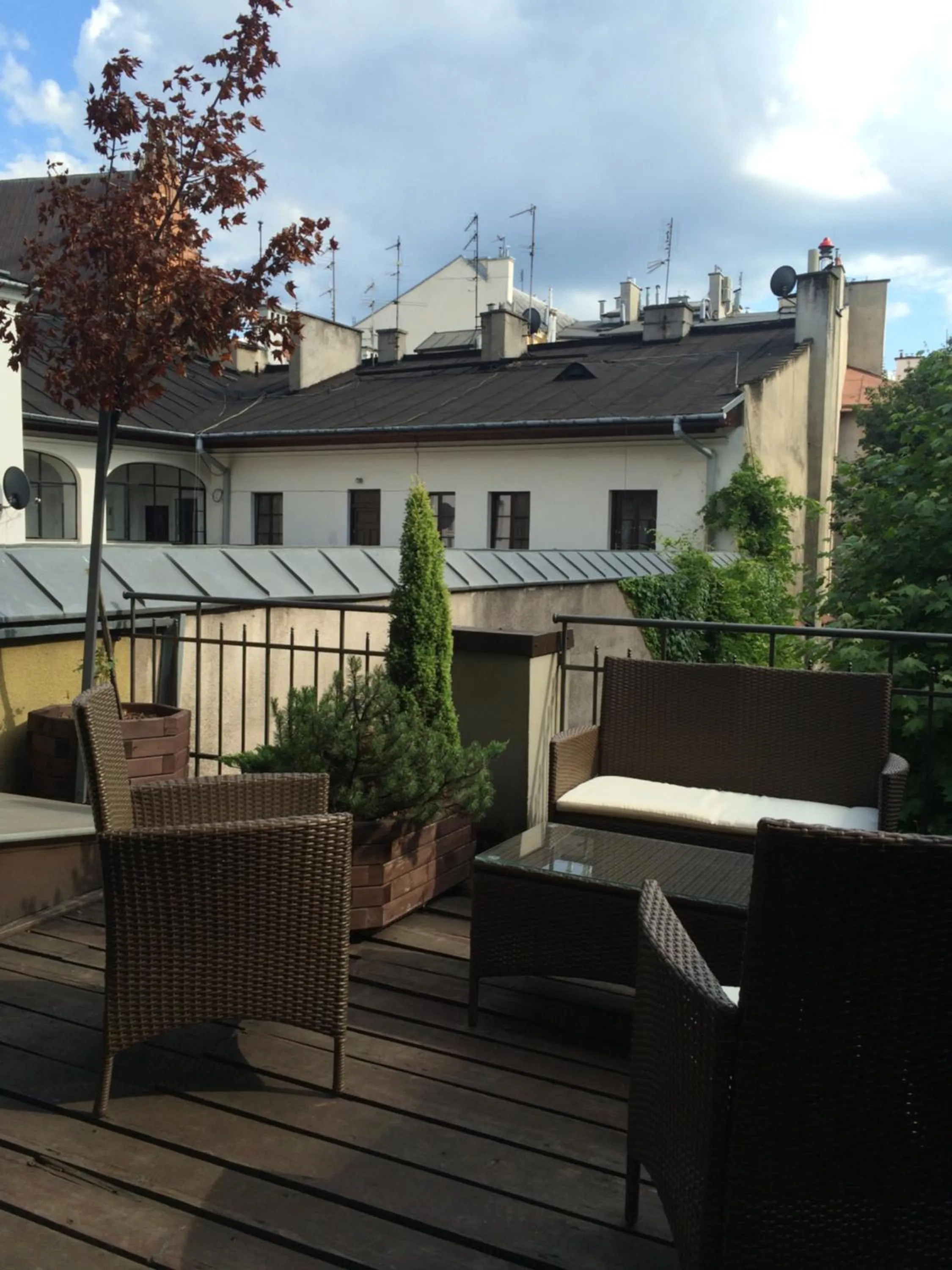 Balcony/Terrace in Krakow For You Main Square Apartments