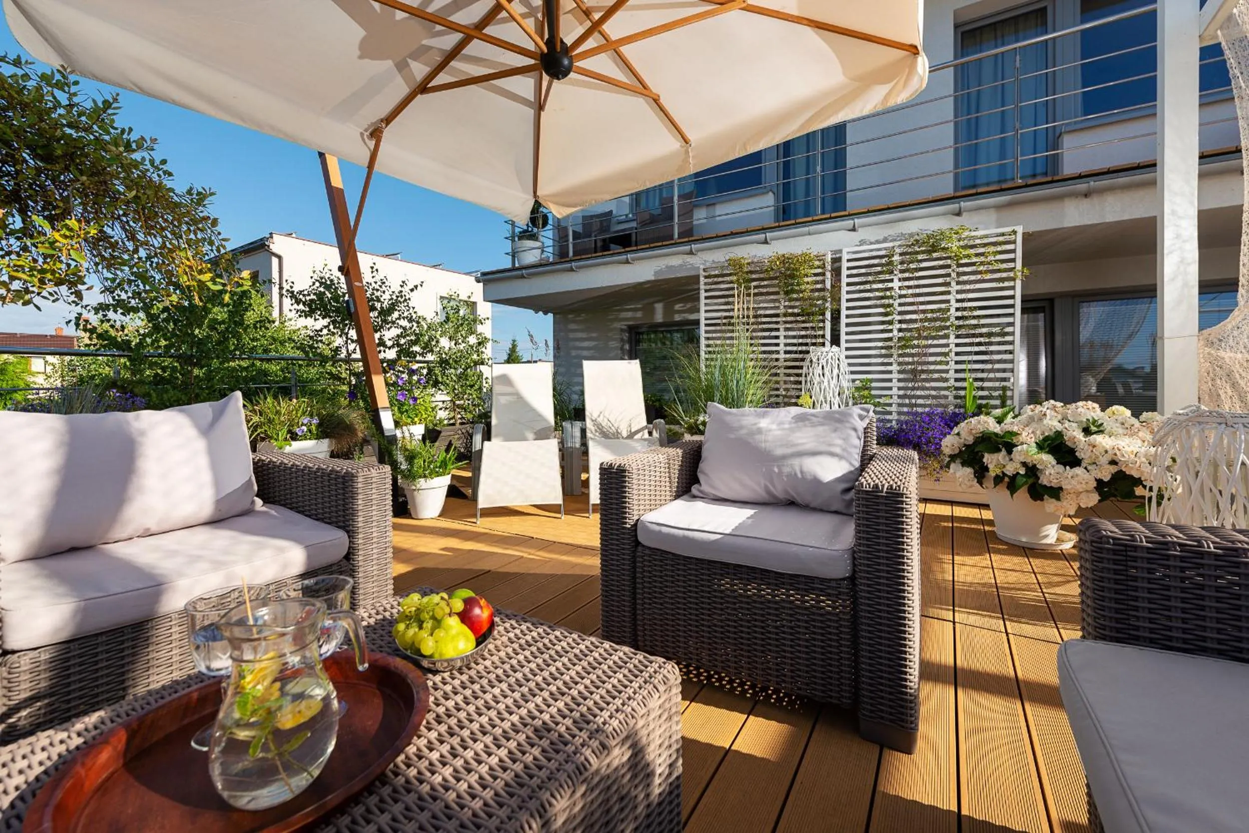 Patio in Kameralny Aparthotel Elegante Władysławowo - Adults Only