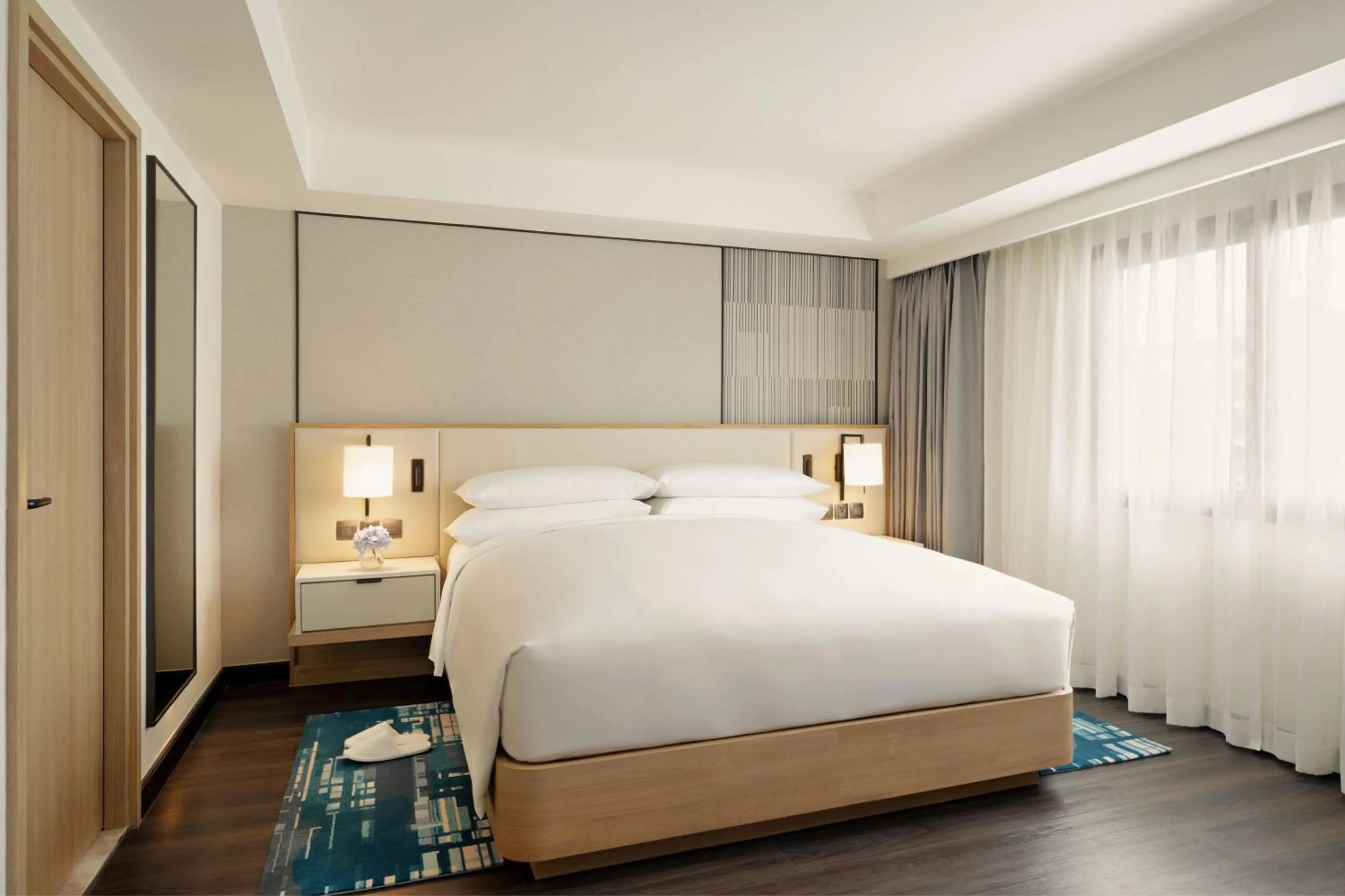 Bedroom, Bed in Marriott Executive Apartments Bangkok, Sukhumvit 50