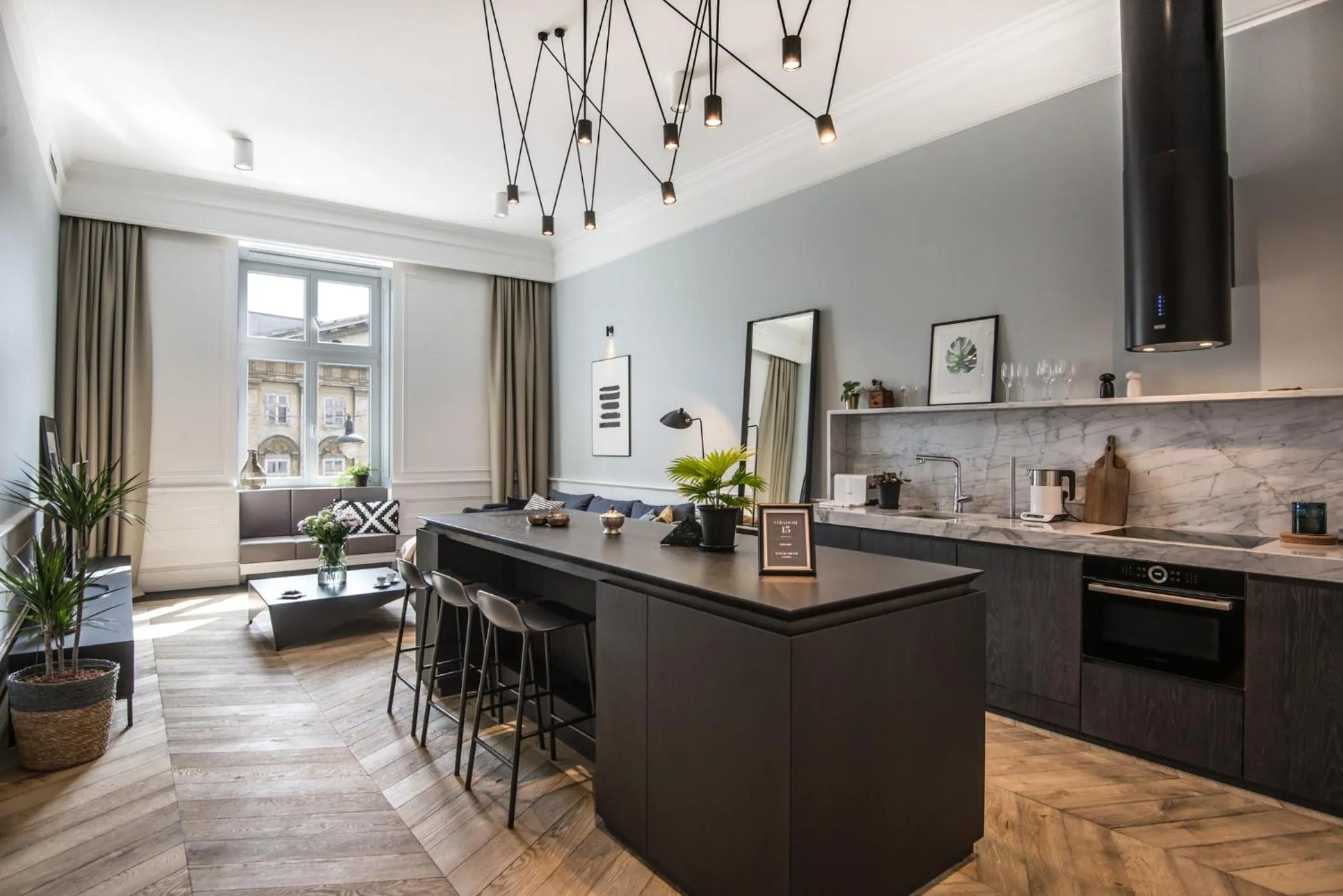 Kitchen or kitchenette in Stradom15 Apartments