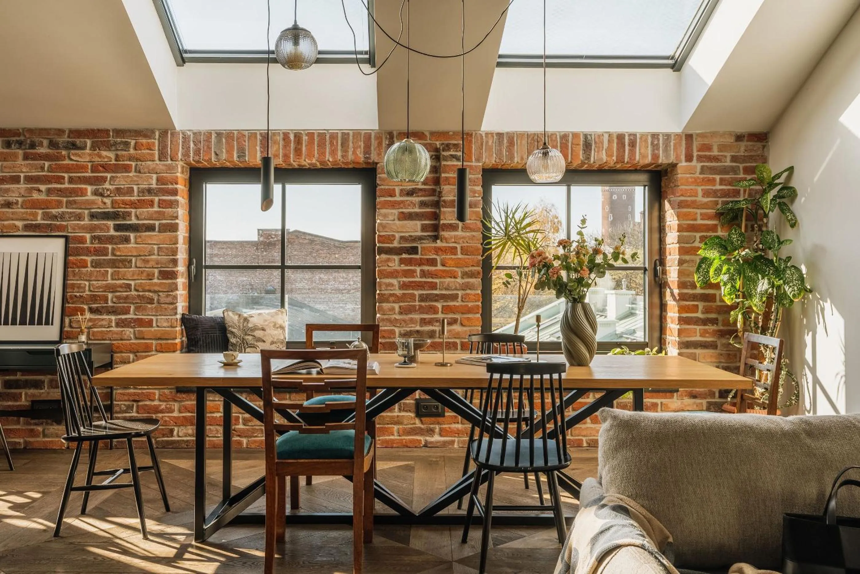 Dining area in Stradom 15 - LoftAffair Collection