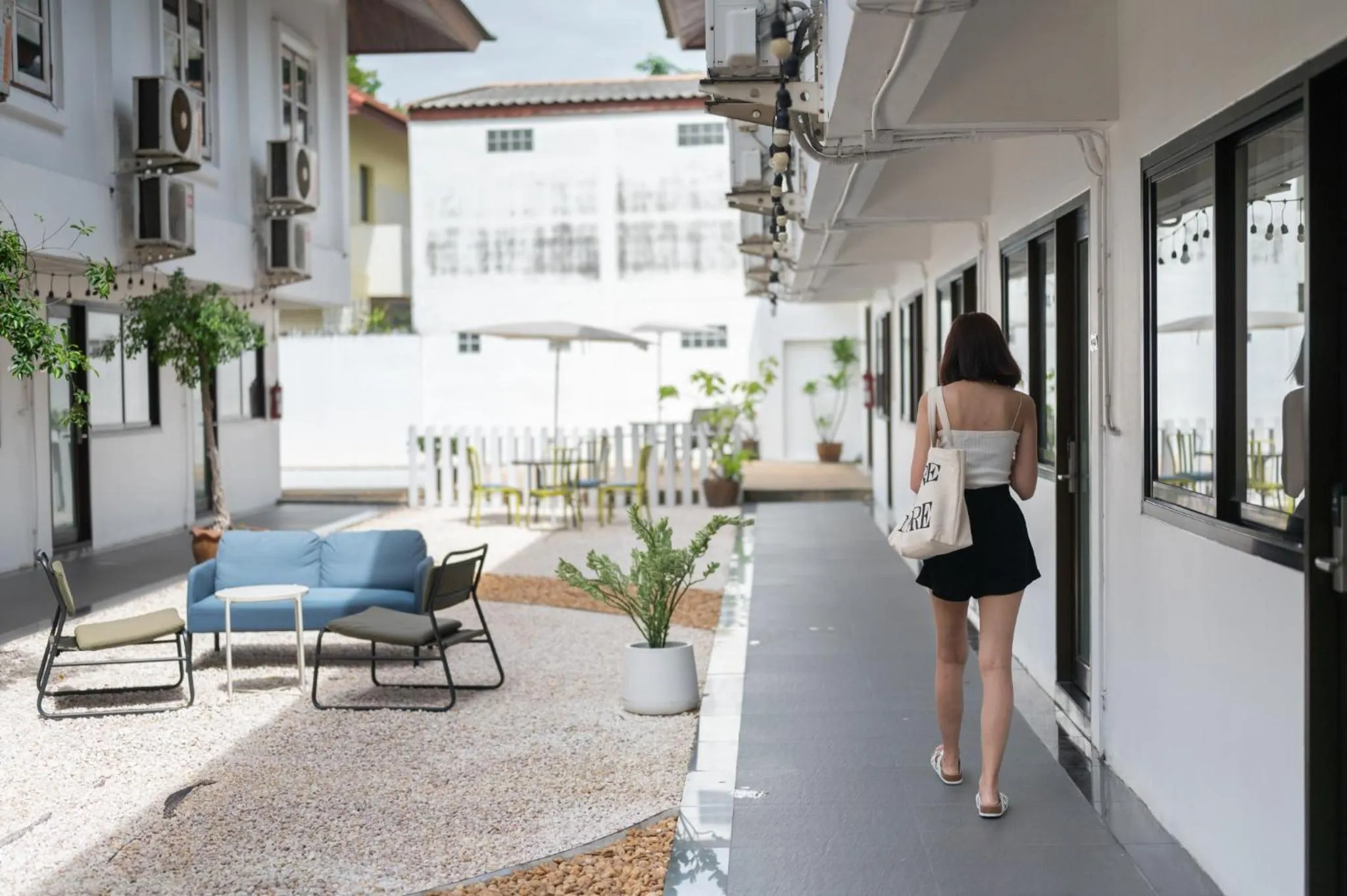 Patio in The President Hotel at Chokchai 4