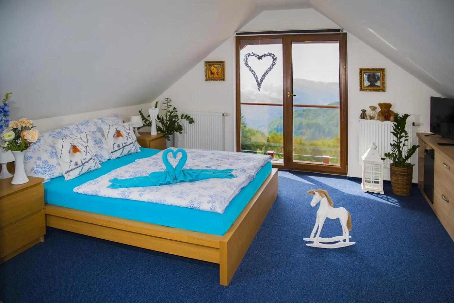 Bed in Wellness hotel Chata Jana