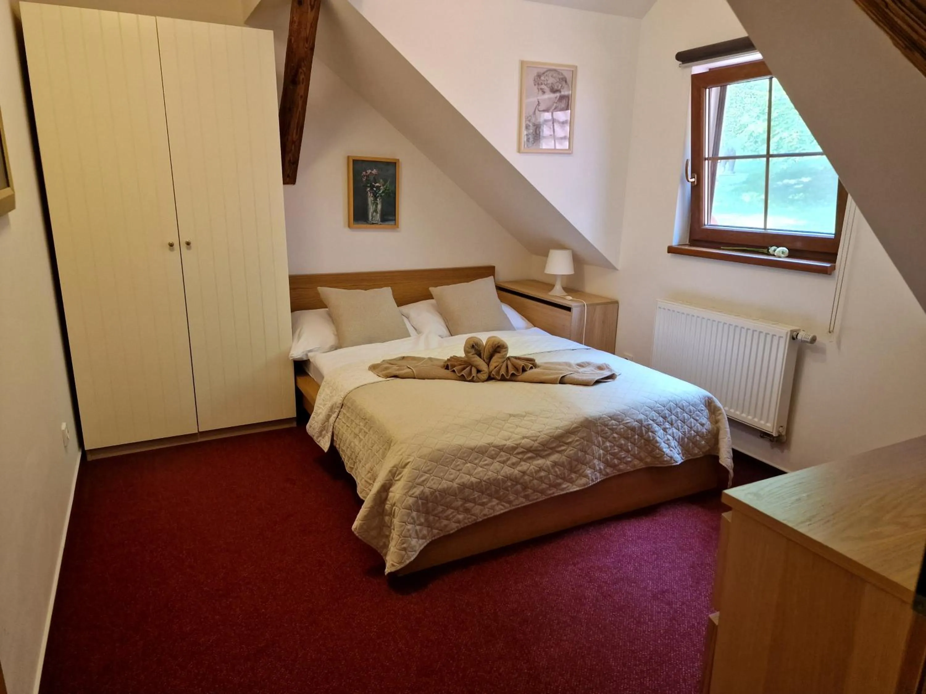 Bed in Wellness hotel Chata Jana