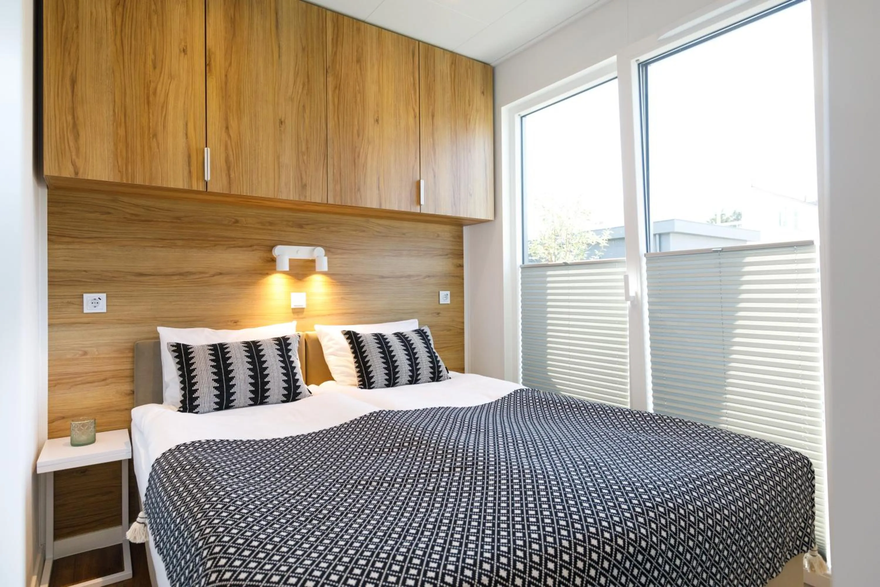 Bed in Holiday Golden Resort & Spa