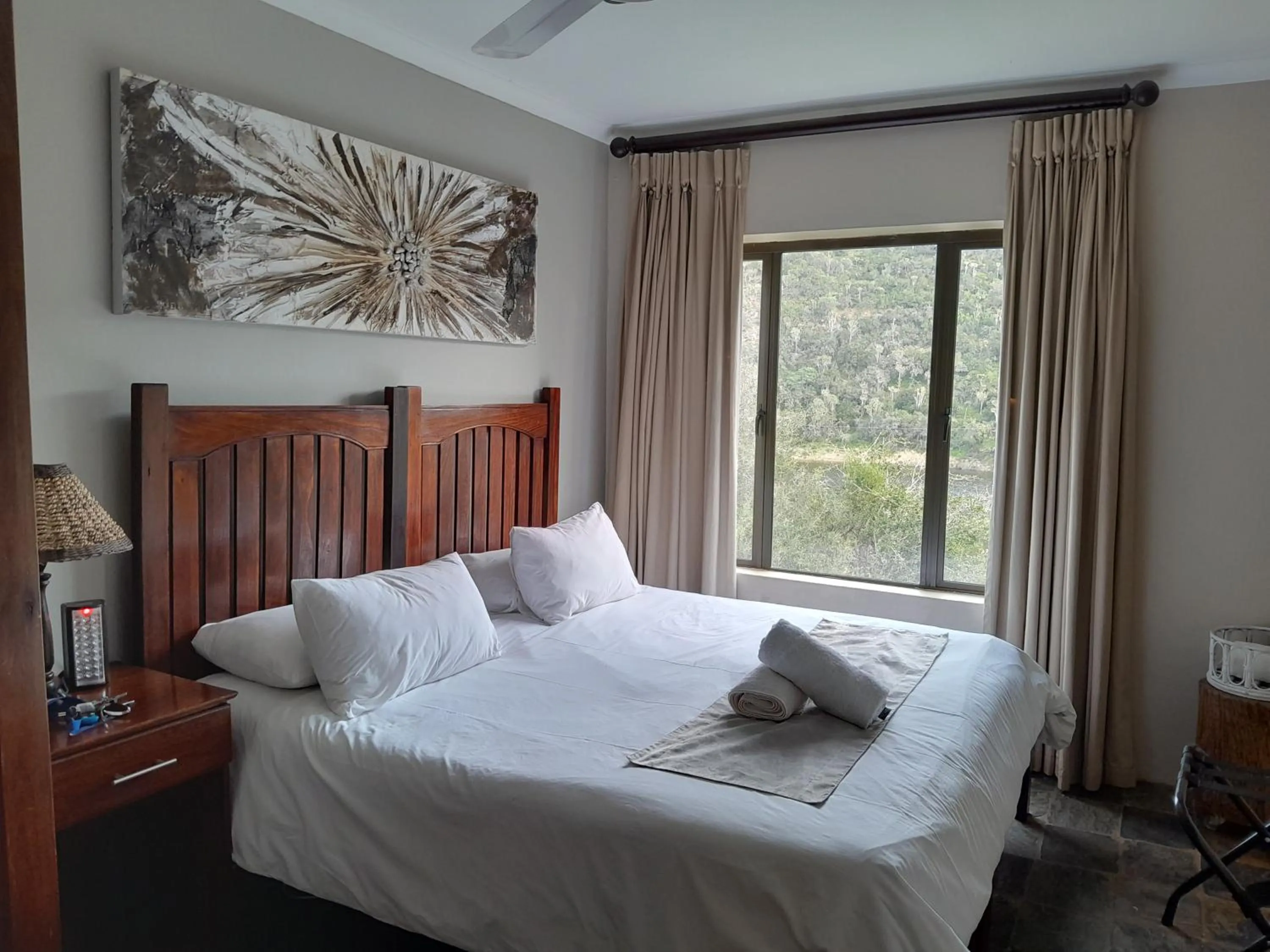 Bedroom, Bed in African Safari Lodge