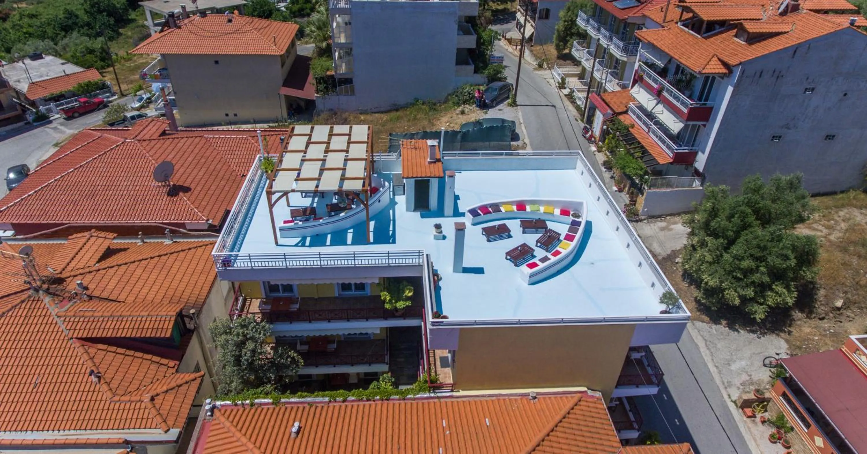 Bird's eye view in Aristea Studios