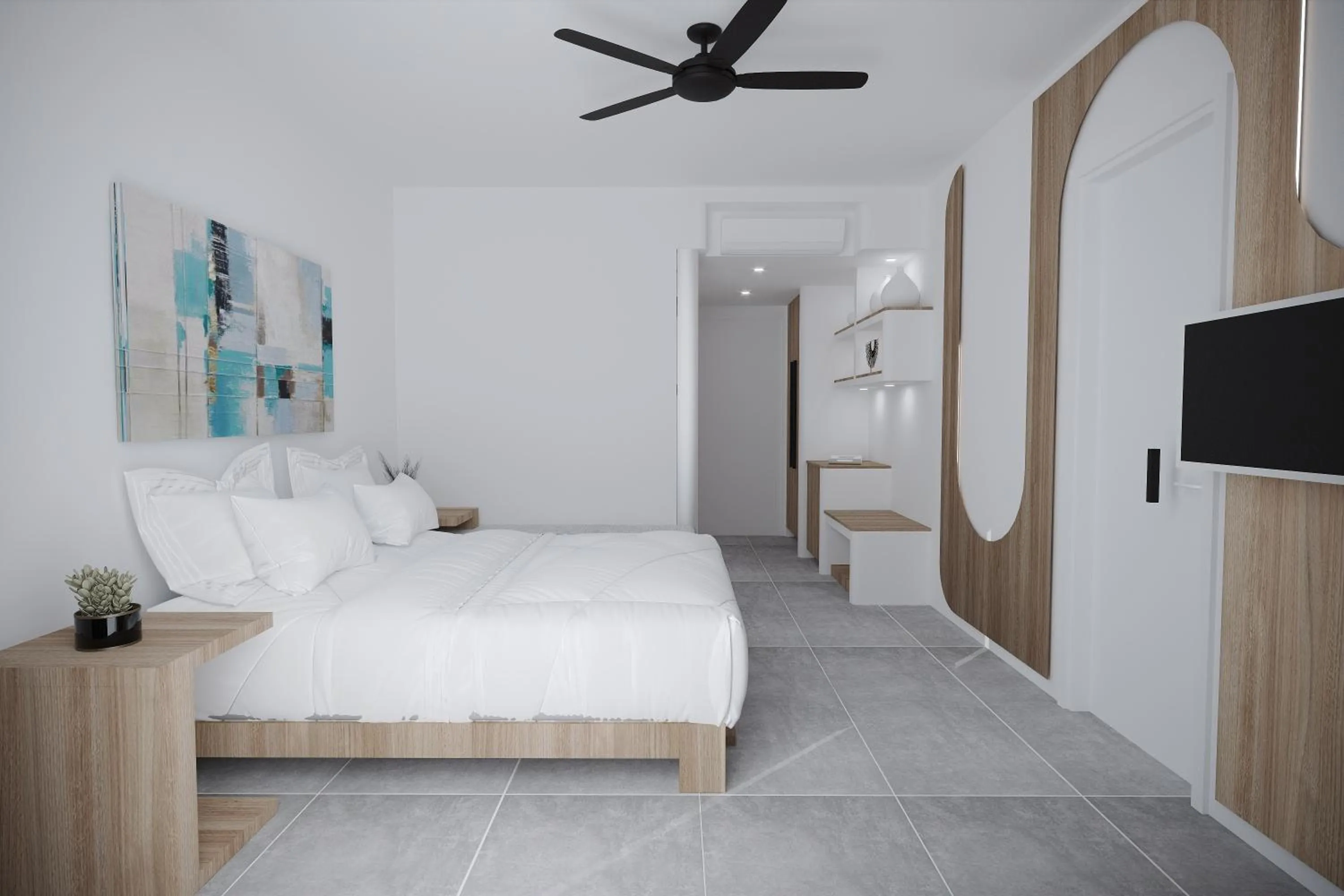 Bedroom, Bed in Gaia Village