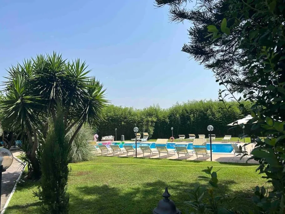 Pool view in Pompeii Garden House