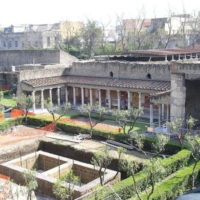 Landmark view in Pompeii Garden House