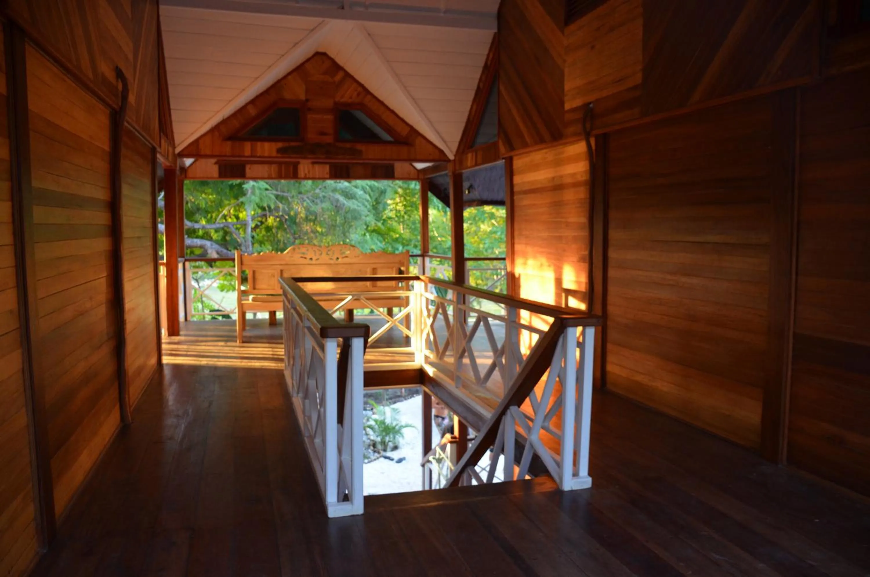 Balcony/Terrace in Serene Beach Villa