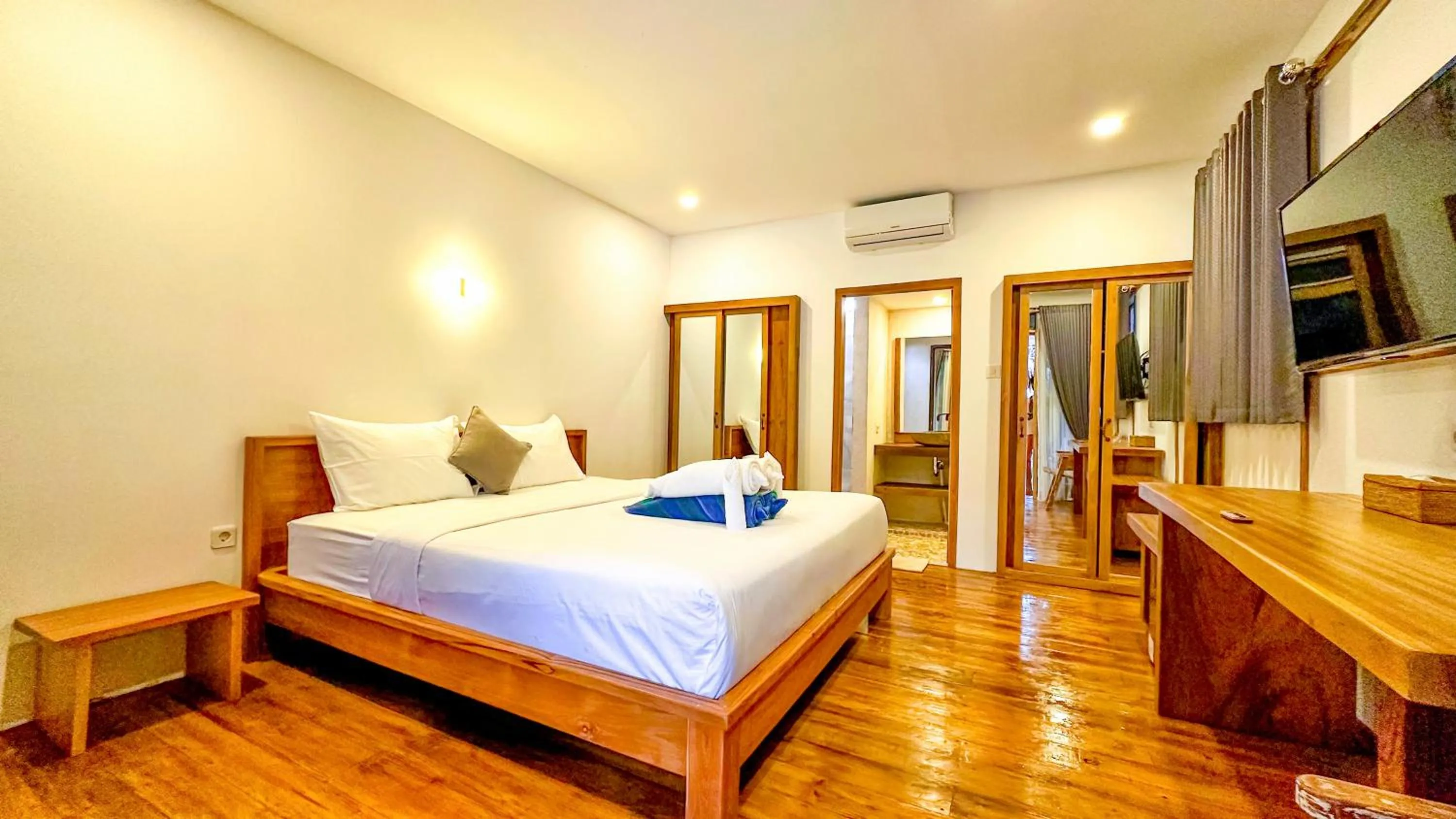 Bedroom, Bed in Serene Beach Villa