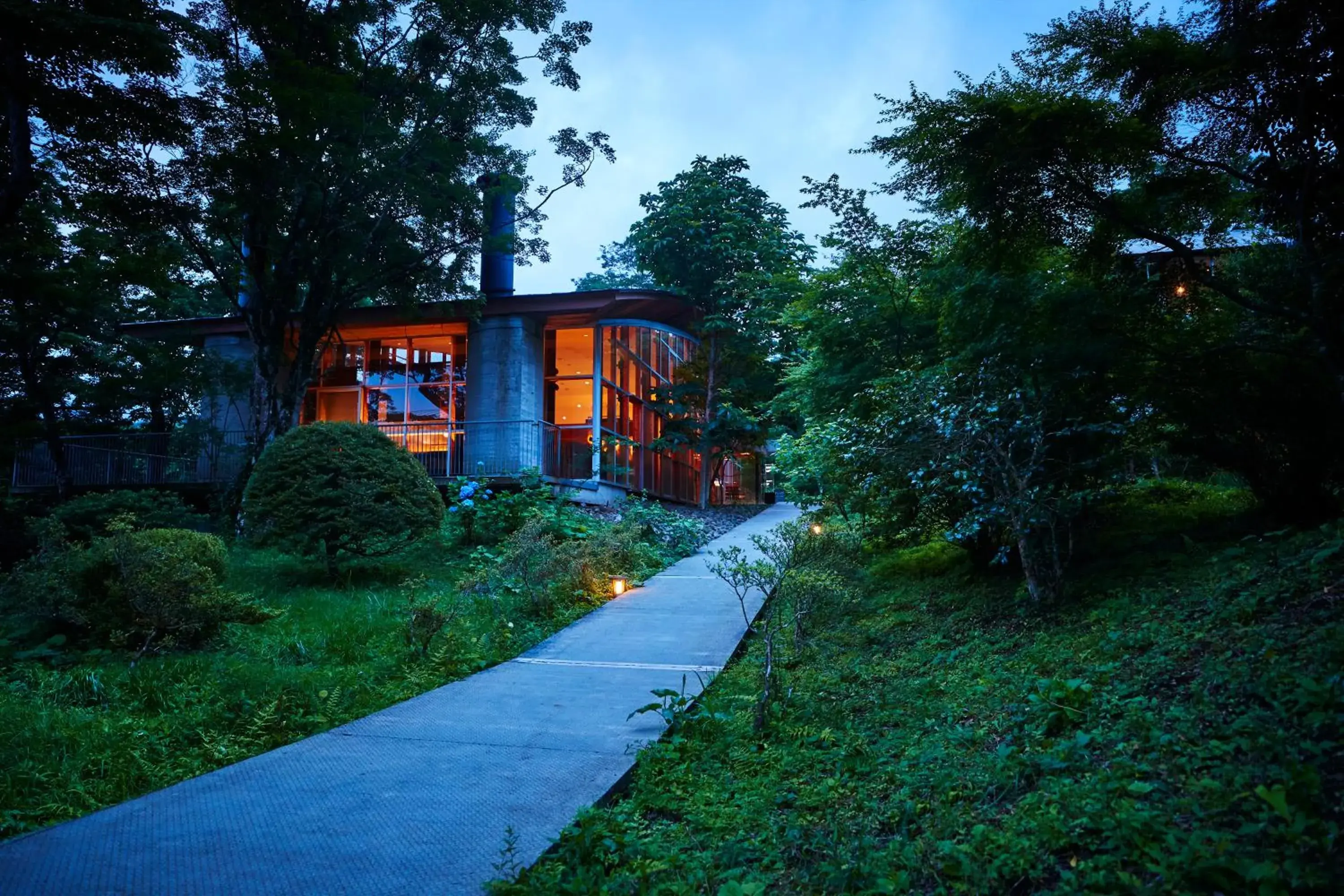 Facade/entrance in Hakone Retreat Före Facade/entrance in Hakone Retreat Före