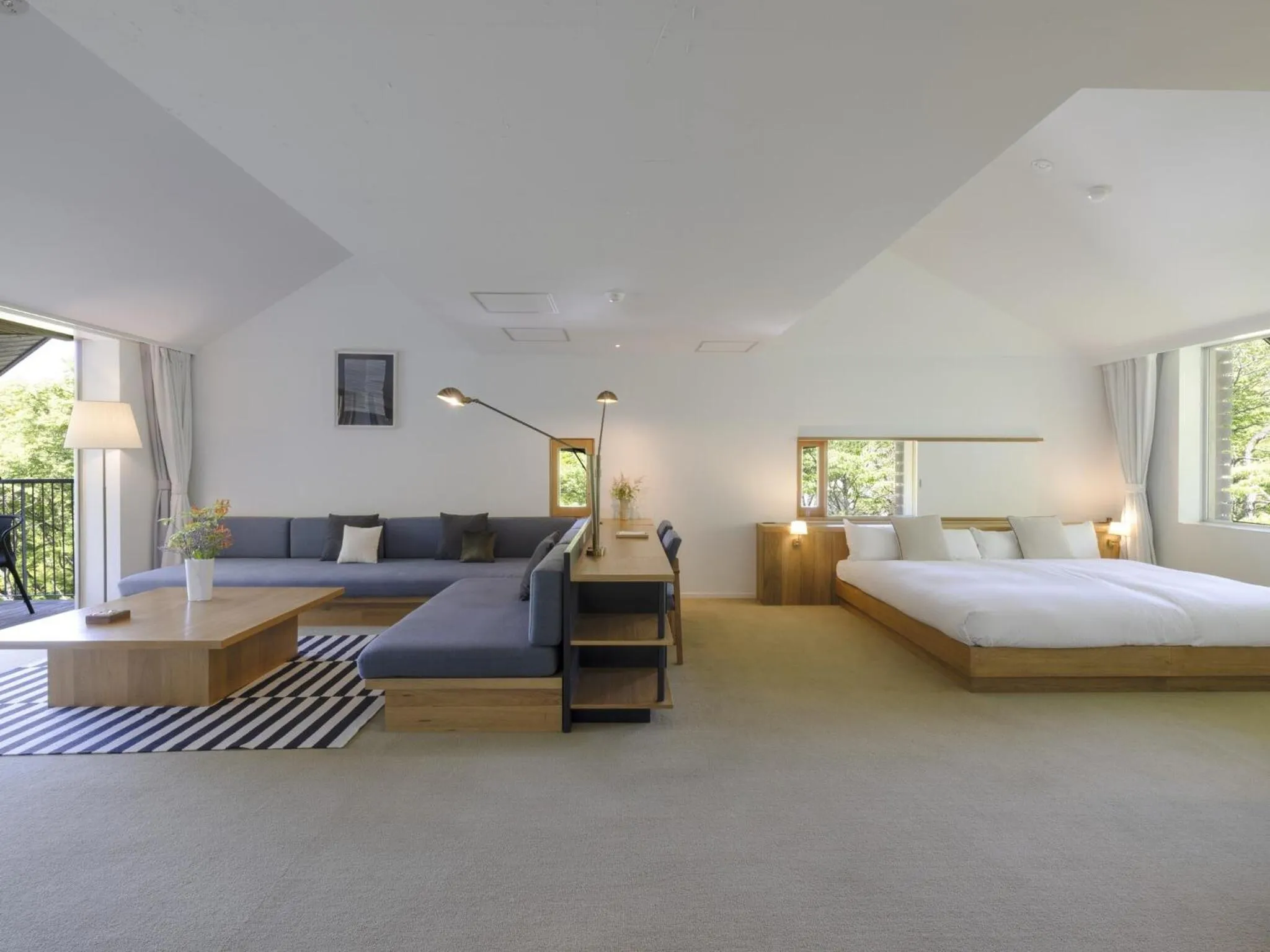 Living room, Bed in Hakone Retreat Före