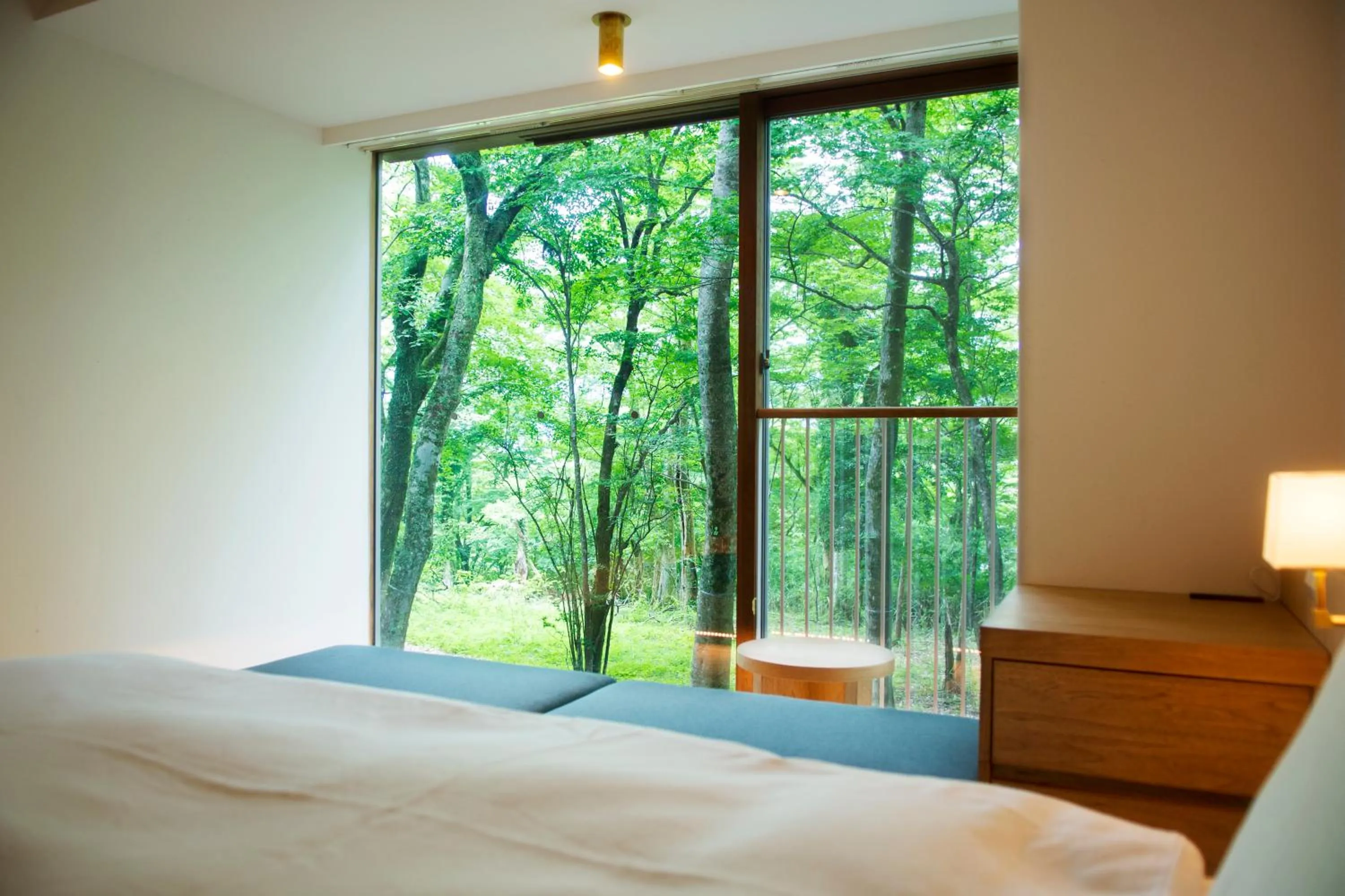 View (from property/room), Bed in Hakone Retreat Före
