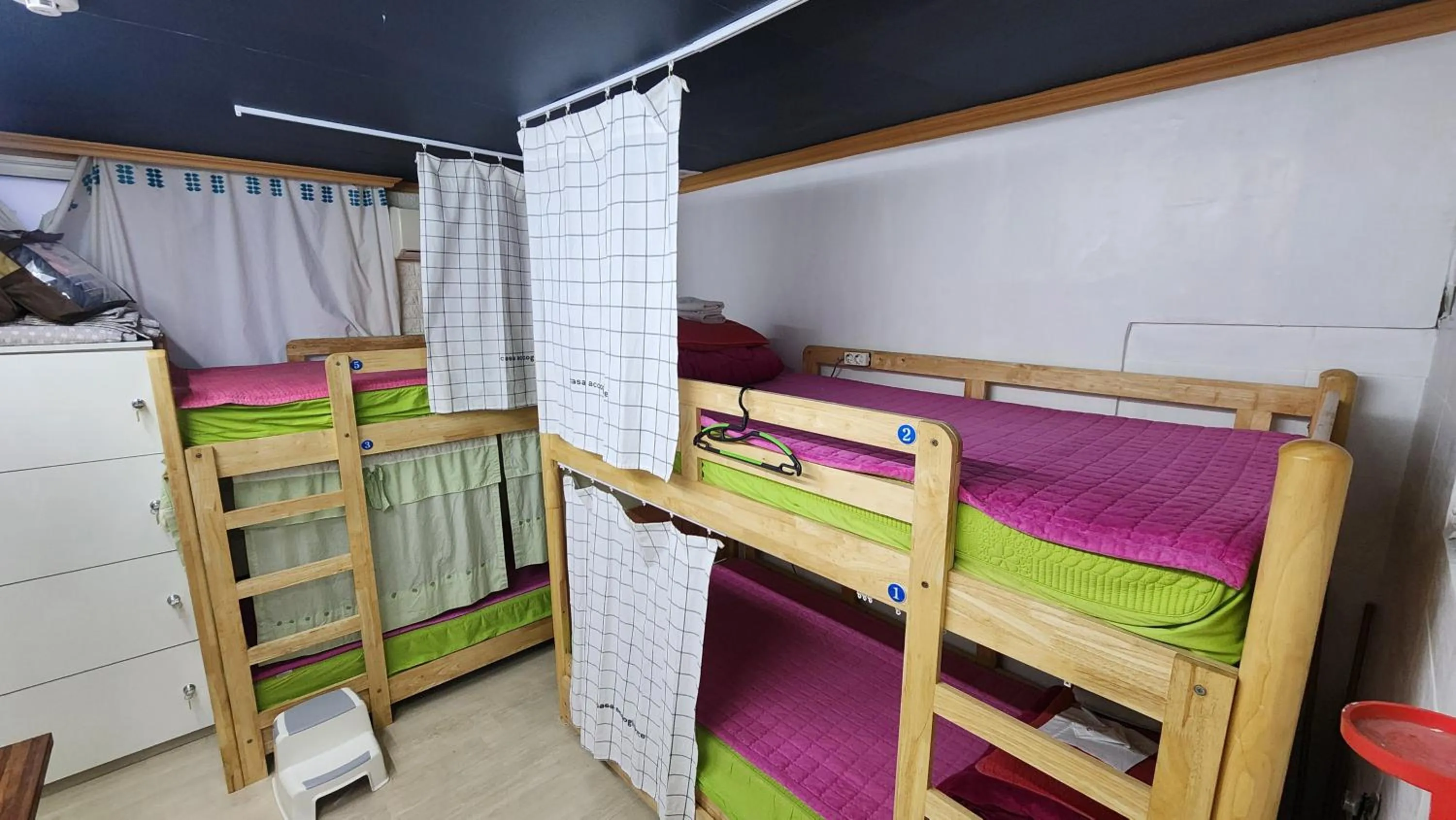 Bed in Daejeon Guesthouse Sky Garden