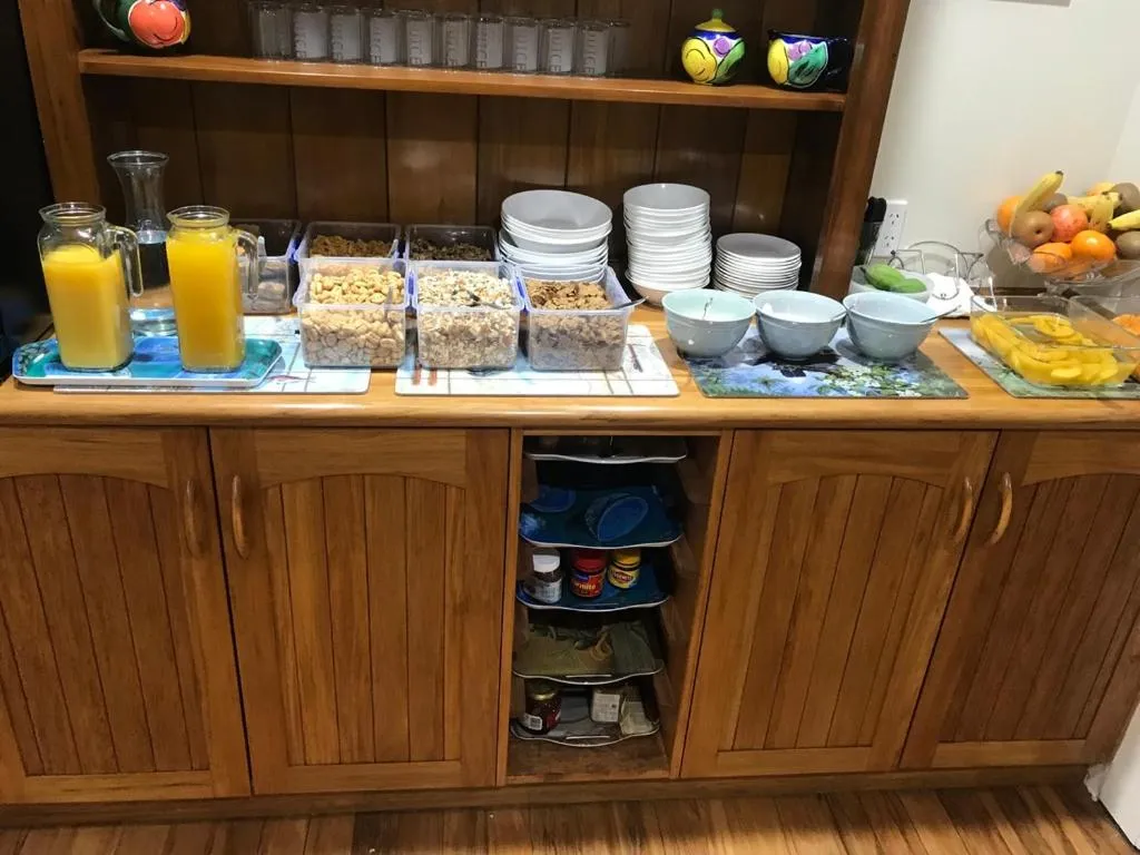 Continental breakfast in Waitomo Caves Guest Lodge