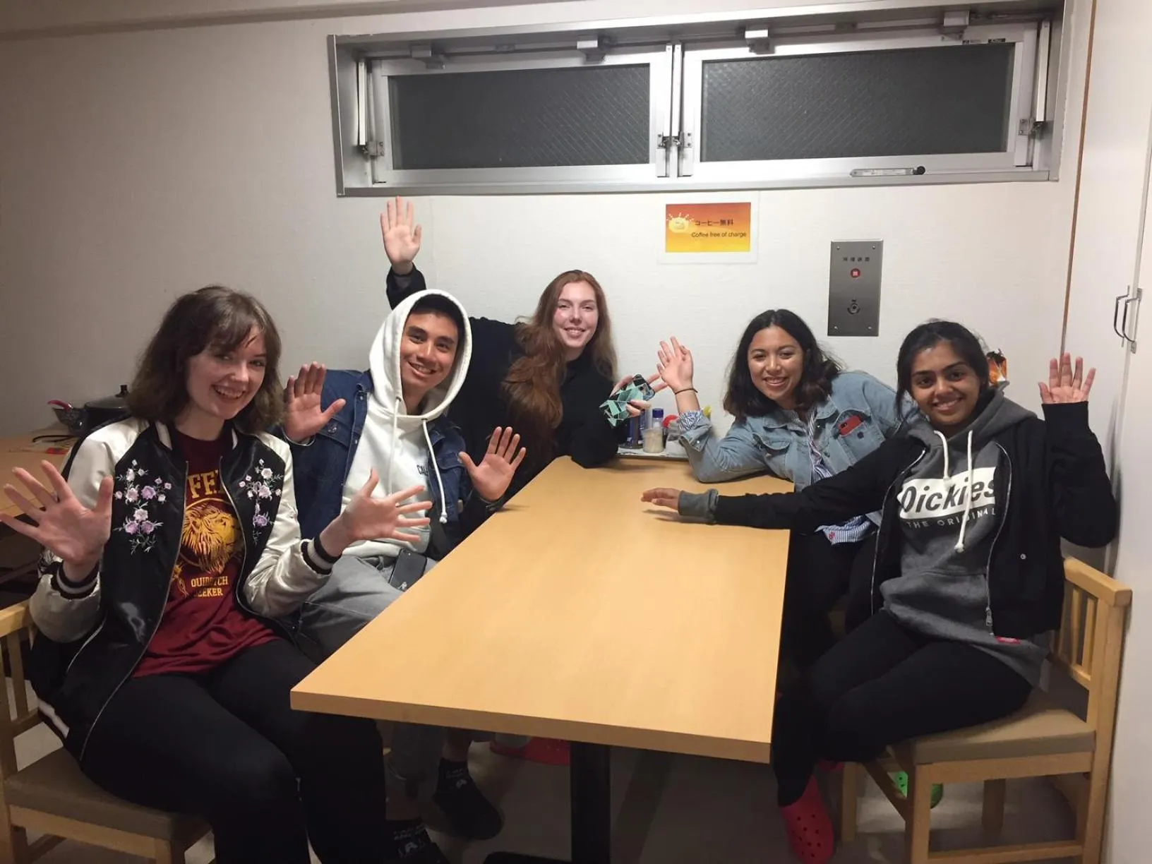 Time of day in T and K Hostel Kobe Sannomiya East