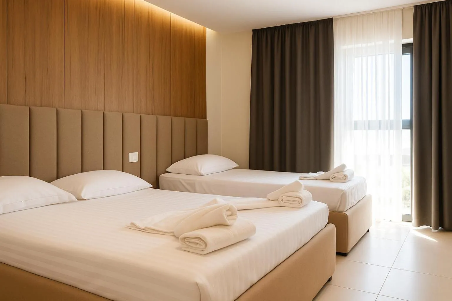 Deluxe Triple Room with Sea View in Velmar Hotel