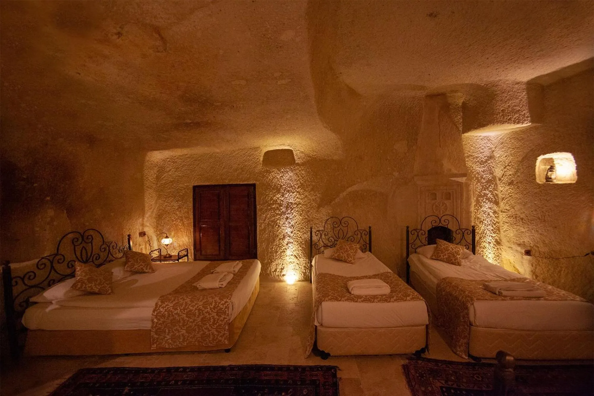 Bed in Center Cave House