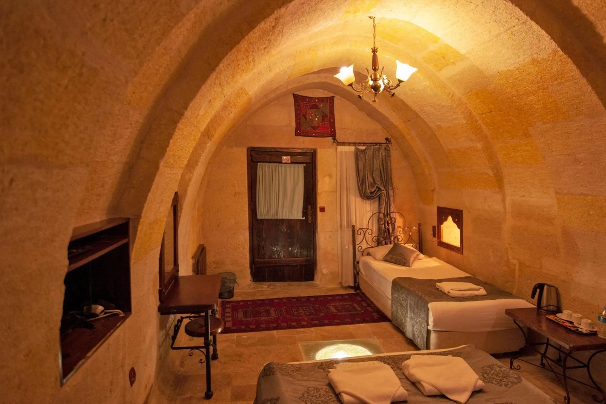 Bed in Center Cave House