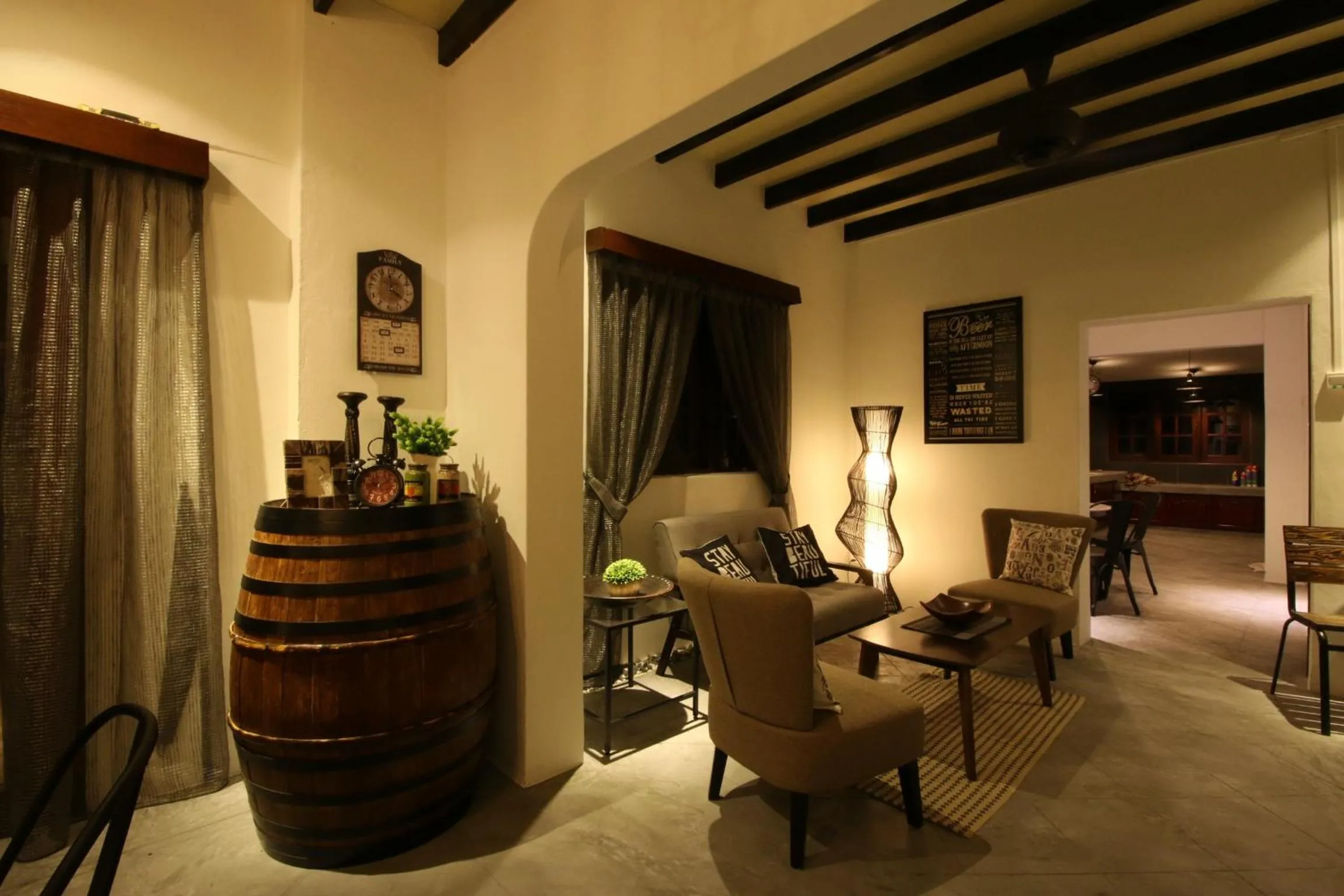 Seating area in The Pines Cottage