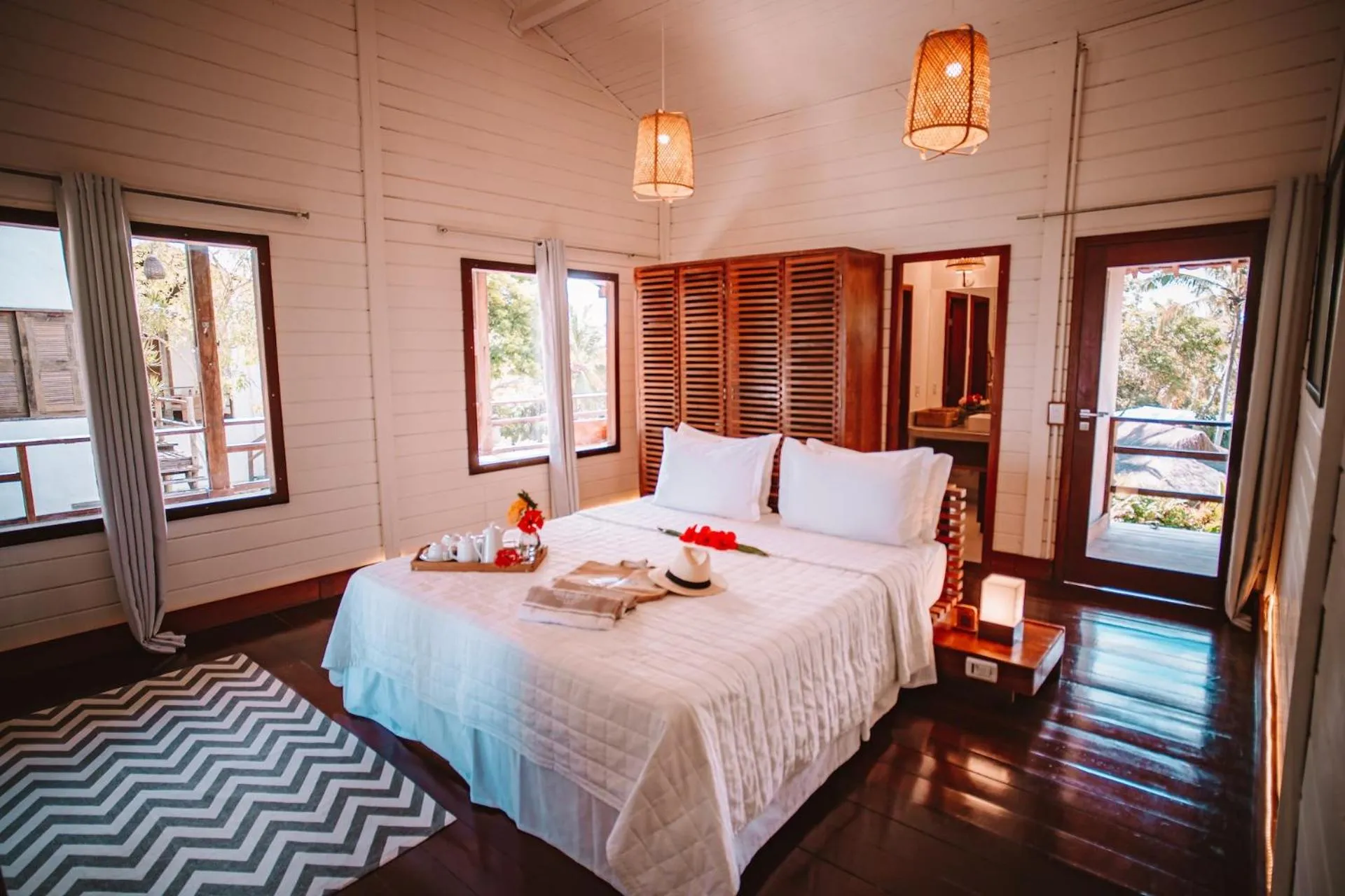 Bed in Madeiro Beach Hotel