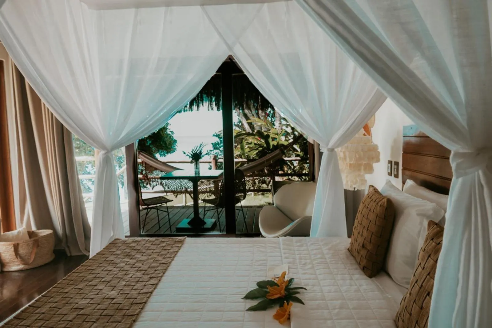 Bed in Madeiro Beach Hotel