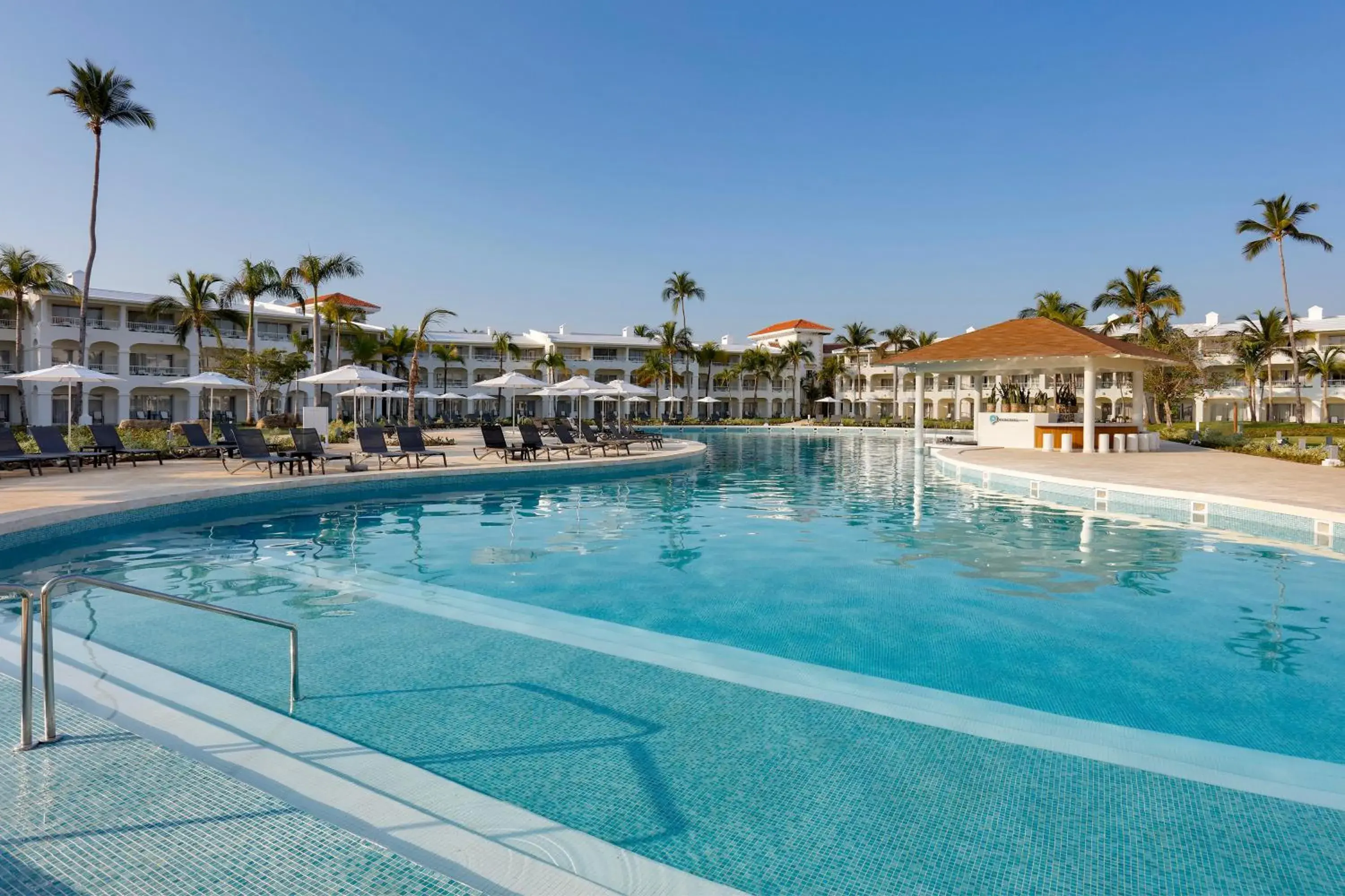 Swimming pool in Paradisus Palma Real Golf & Spa Resort All Inclusive Swimming pool in Paradisus Palma Real Golf & Spa Resort All Inclusive