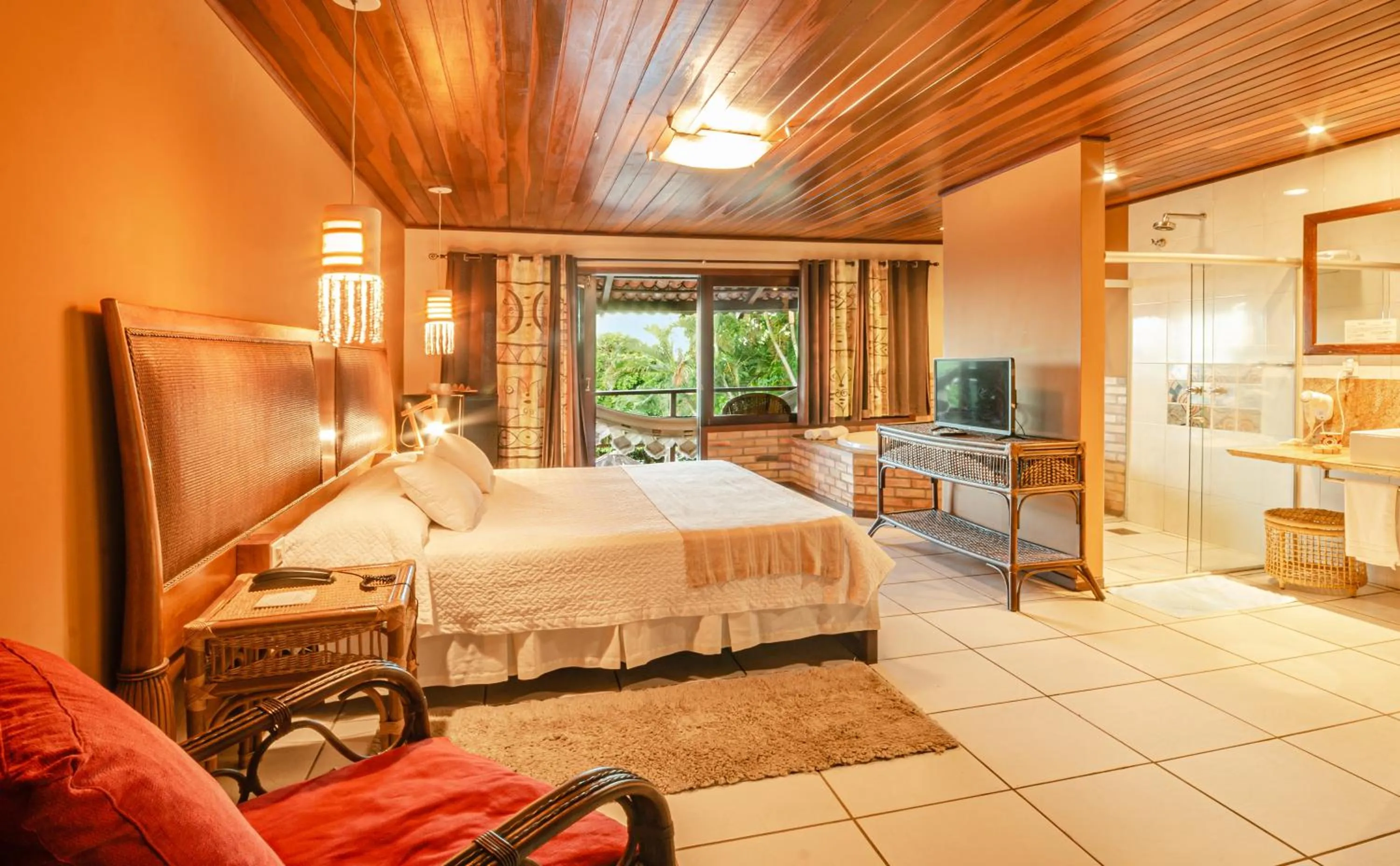 Bed in Hotel Ponta do Madeiro