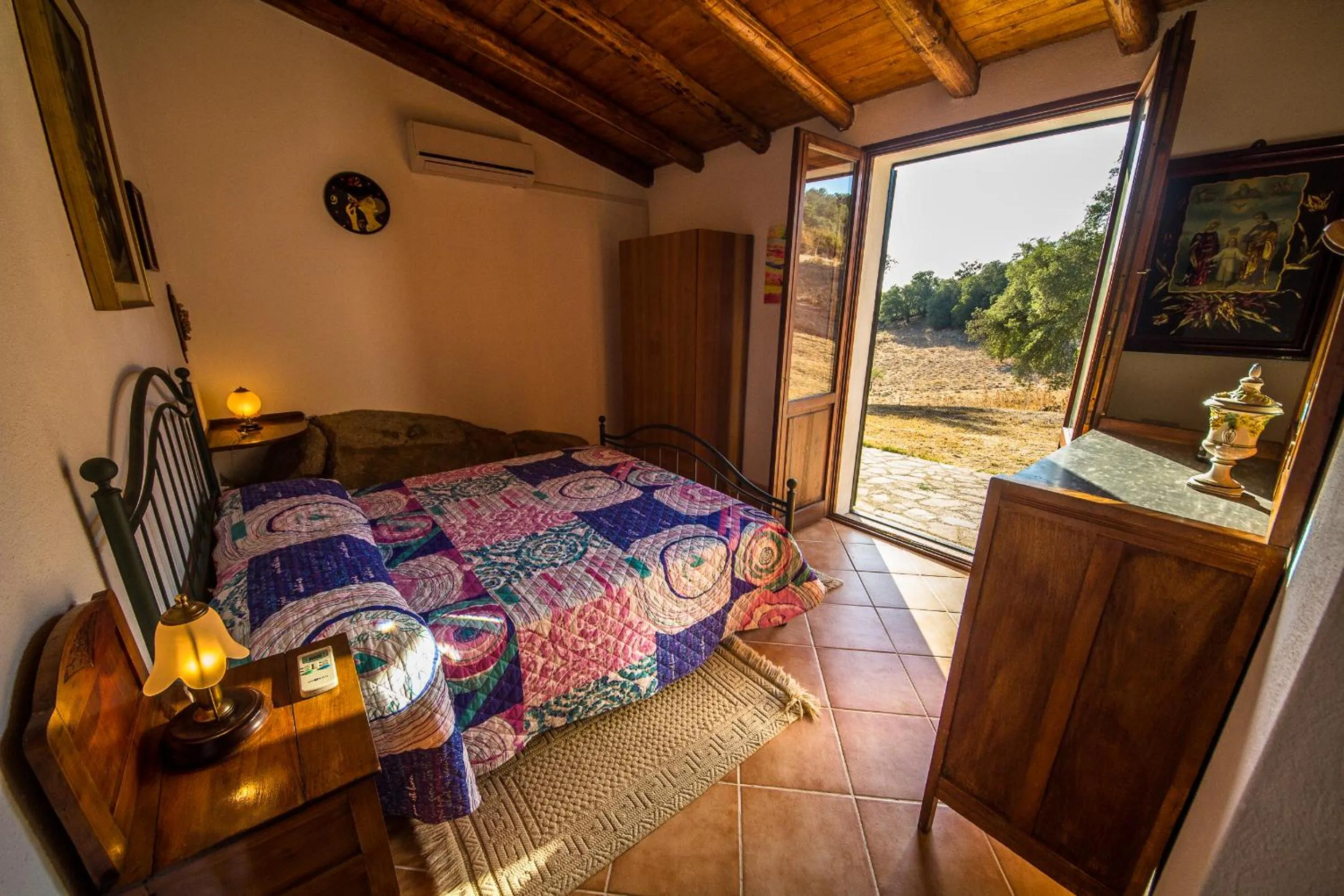 Mountain view, Bed in B&B I Menhir